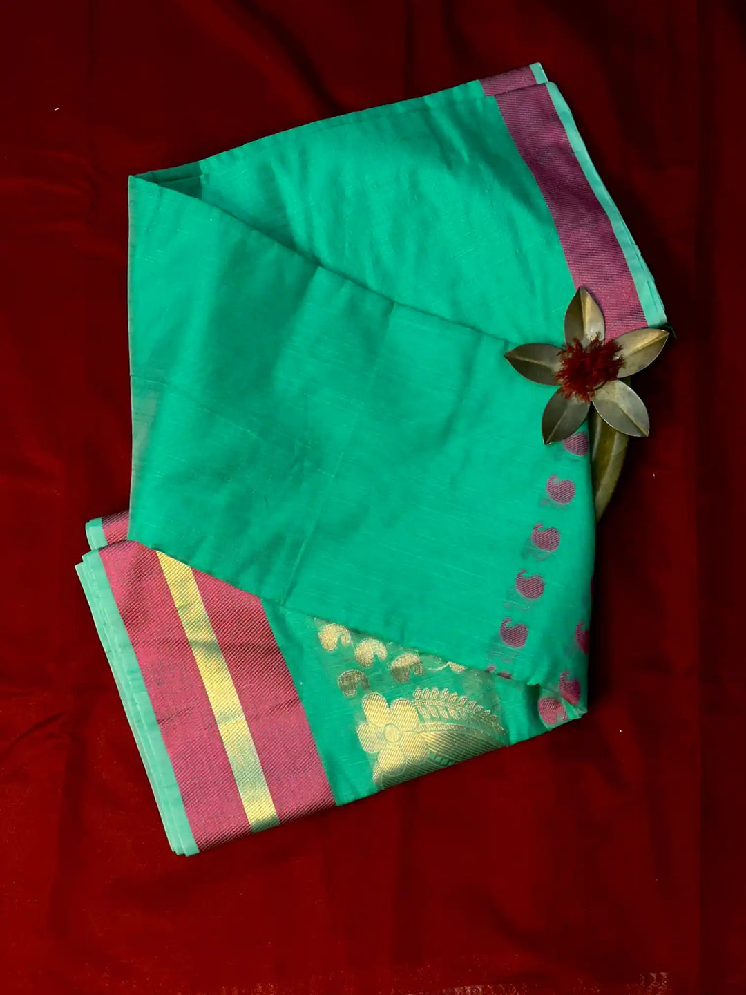 Traditional Embossed Weave Softsilk Banarasi Saree