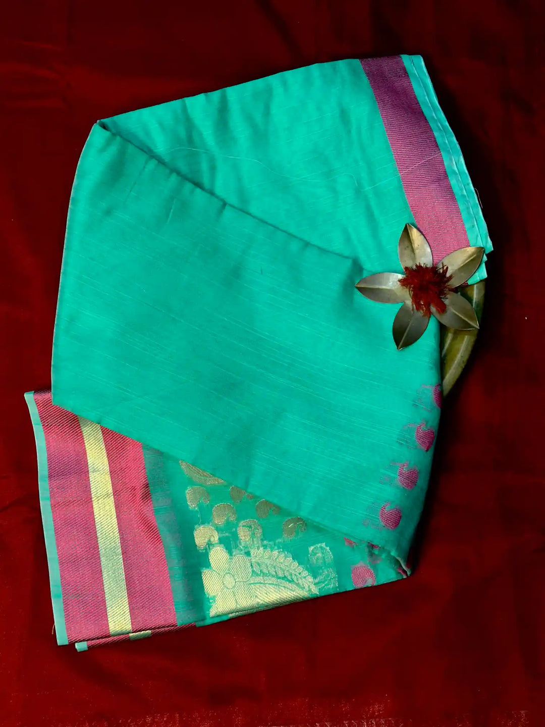 Traditional Embossed Weave Softsilk Banarasi Saree