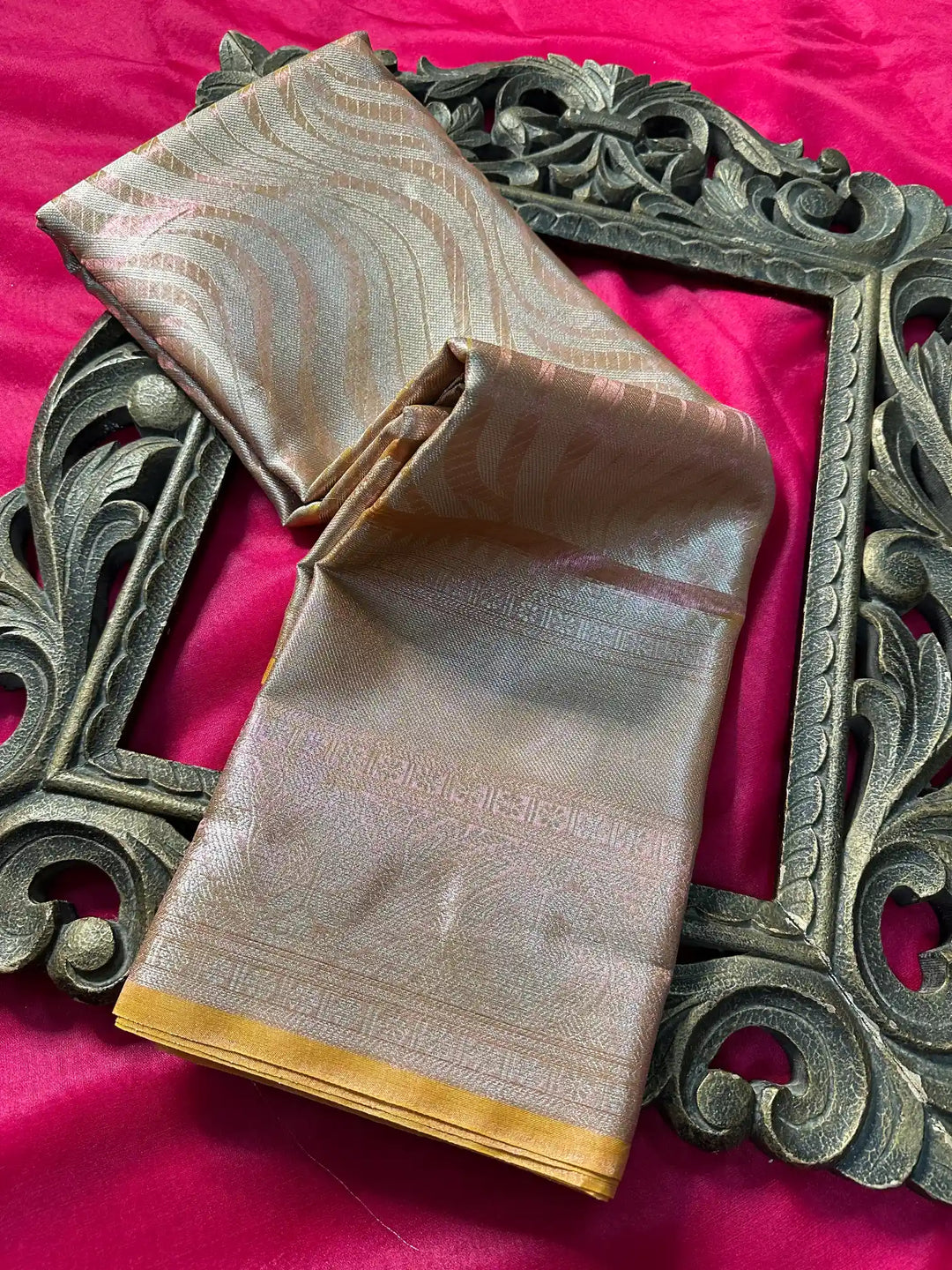Traditional Embossed Weave Softsilk Banarasi Saree