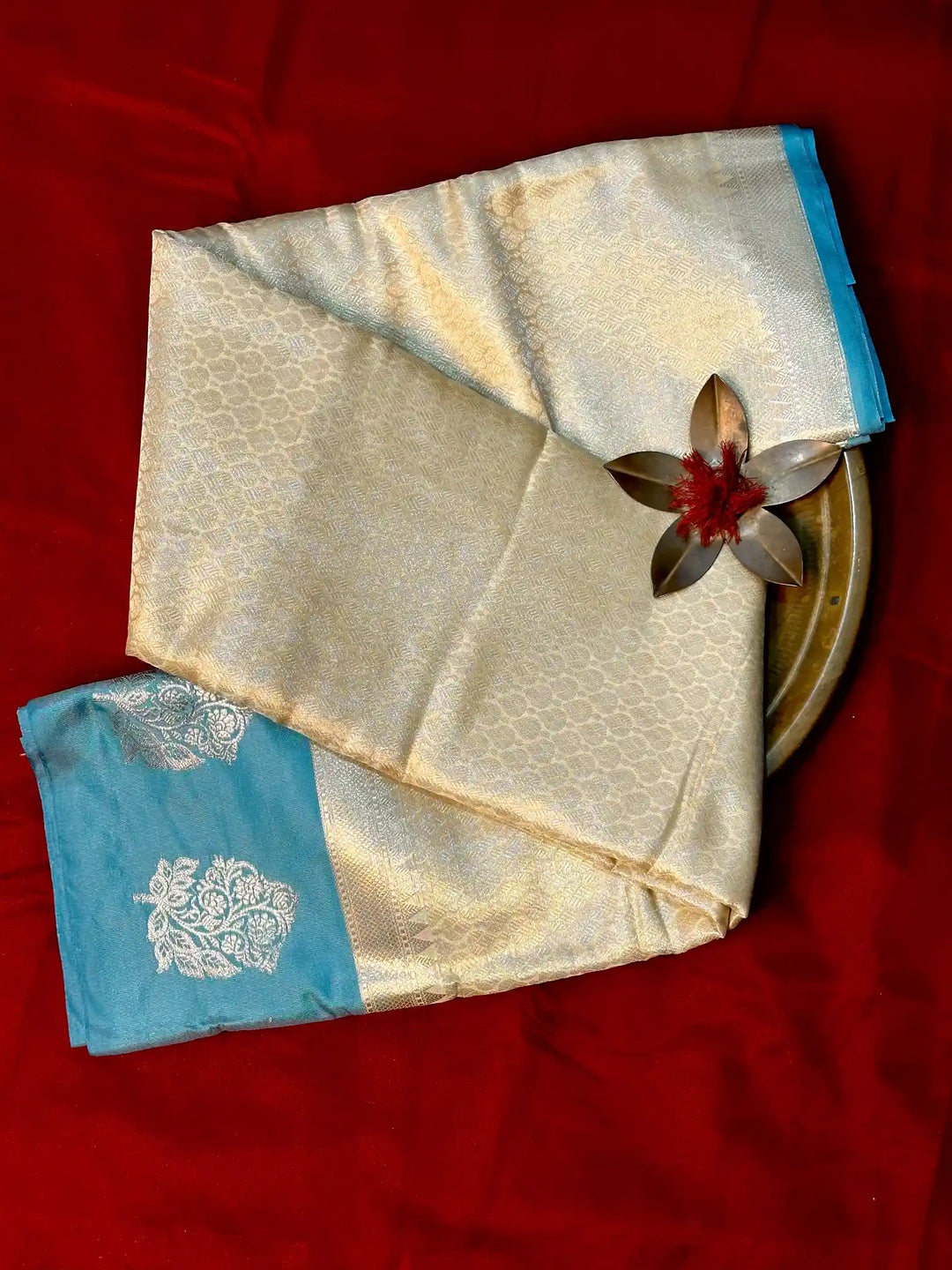 Traditional Embossed Weave Softsilk Banarasi Saree