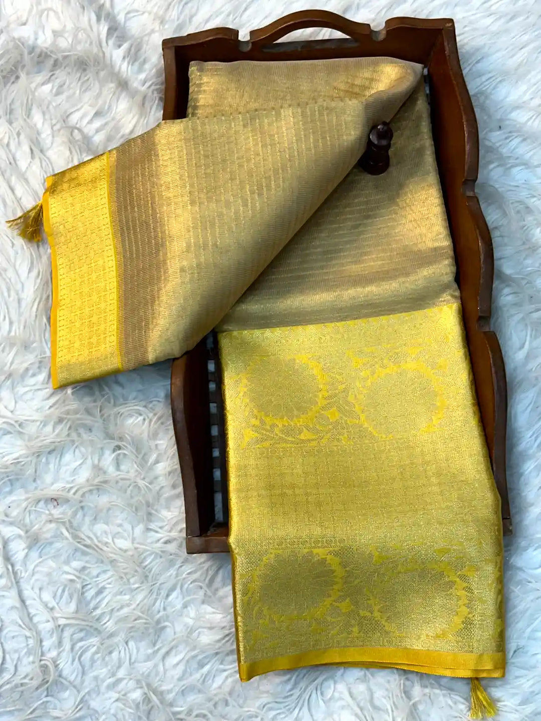 Traditional Embossed Weave Softsilk Banarasi Saree