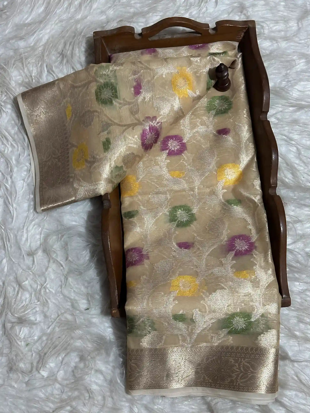 Traditional Embossed Weave Softsilk Banarasi Saree