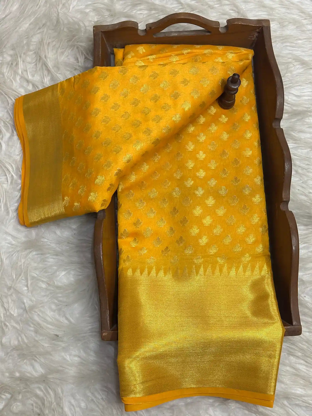 Traditional Embossed Weave Softsilk Banarasi Saree