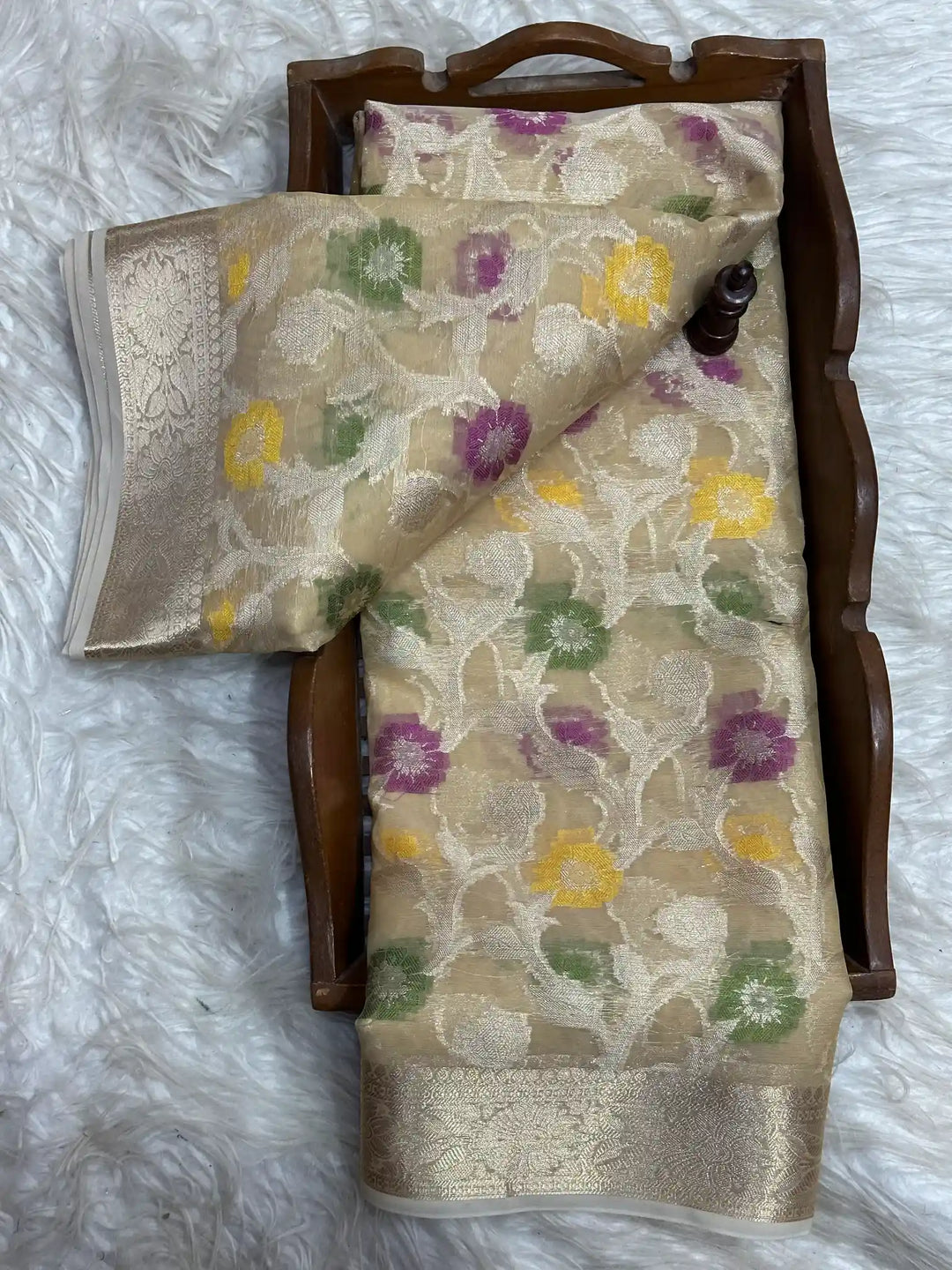 Traditional Embossed Weave Softsilk Banarasi Saree