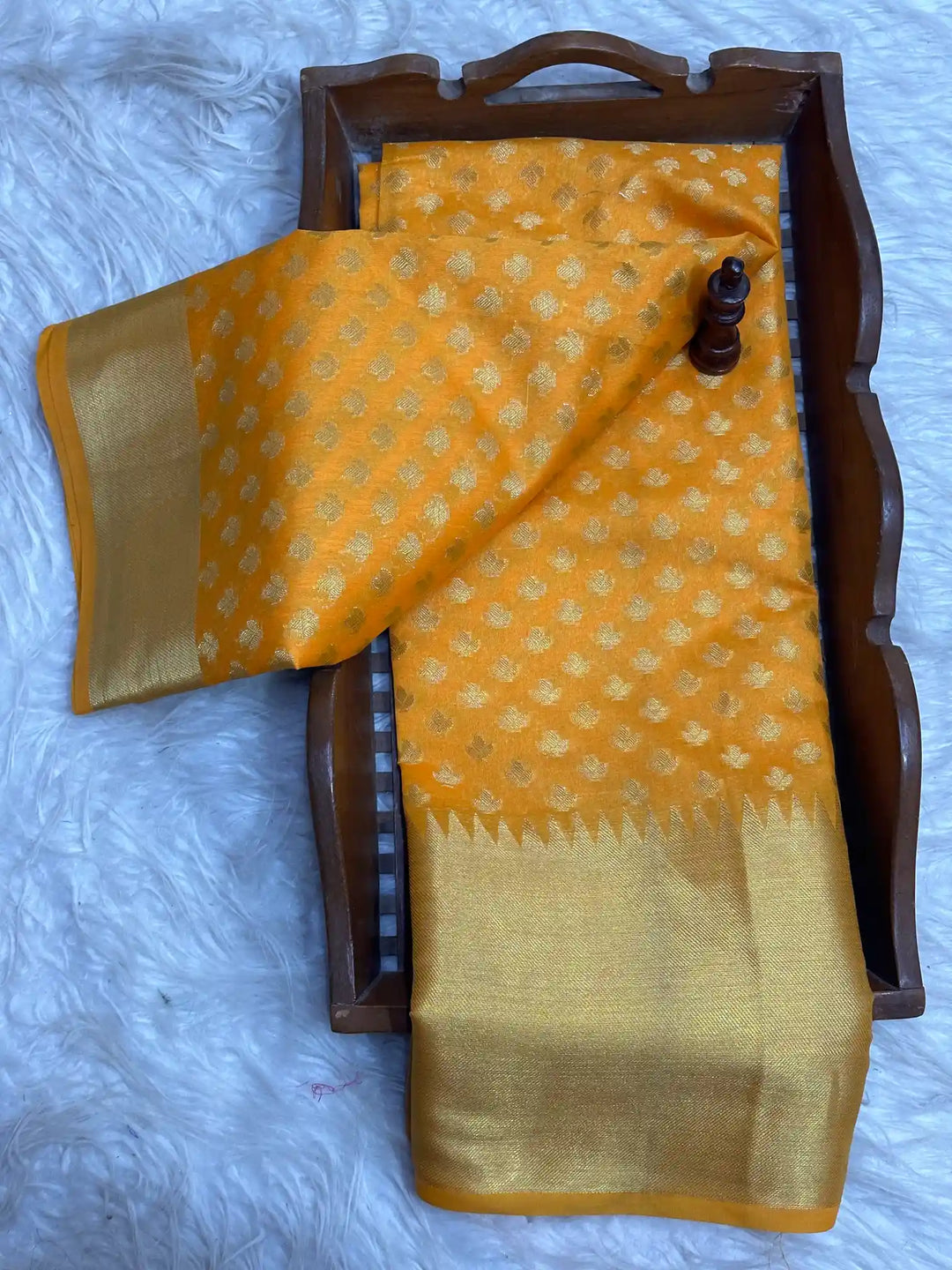 Traditional Embossed Weave Softsilk Banarasi Saree