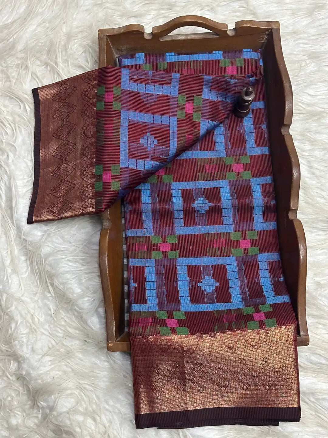 Traditional Embossed Weave Softsilk Banarasi Saree