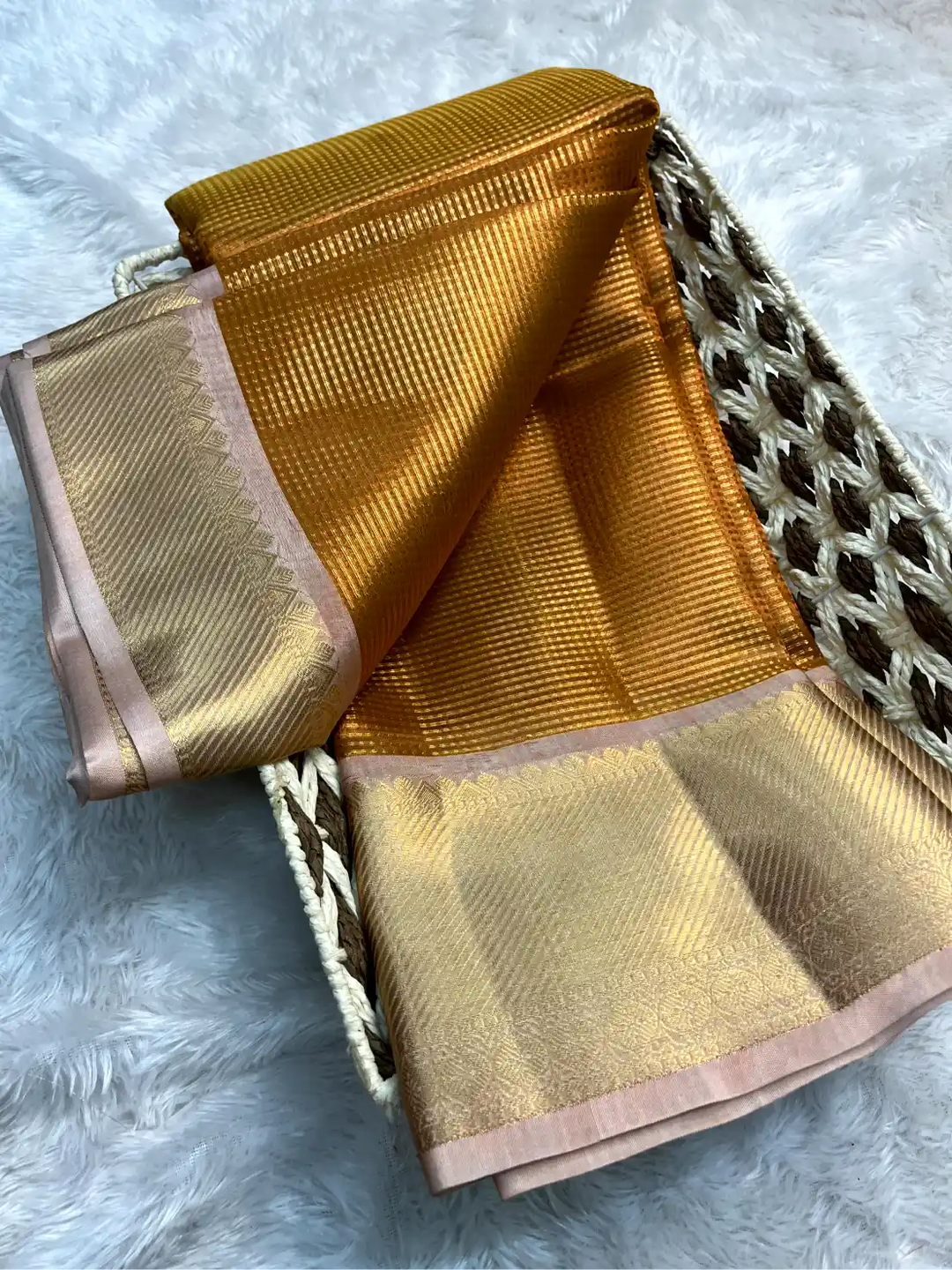 Zari Border Weave Traditional Banarasi Saree