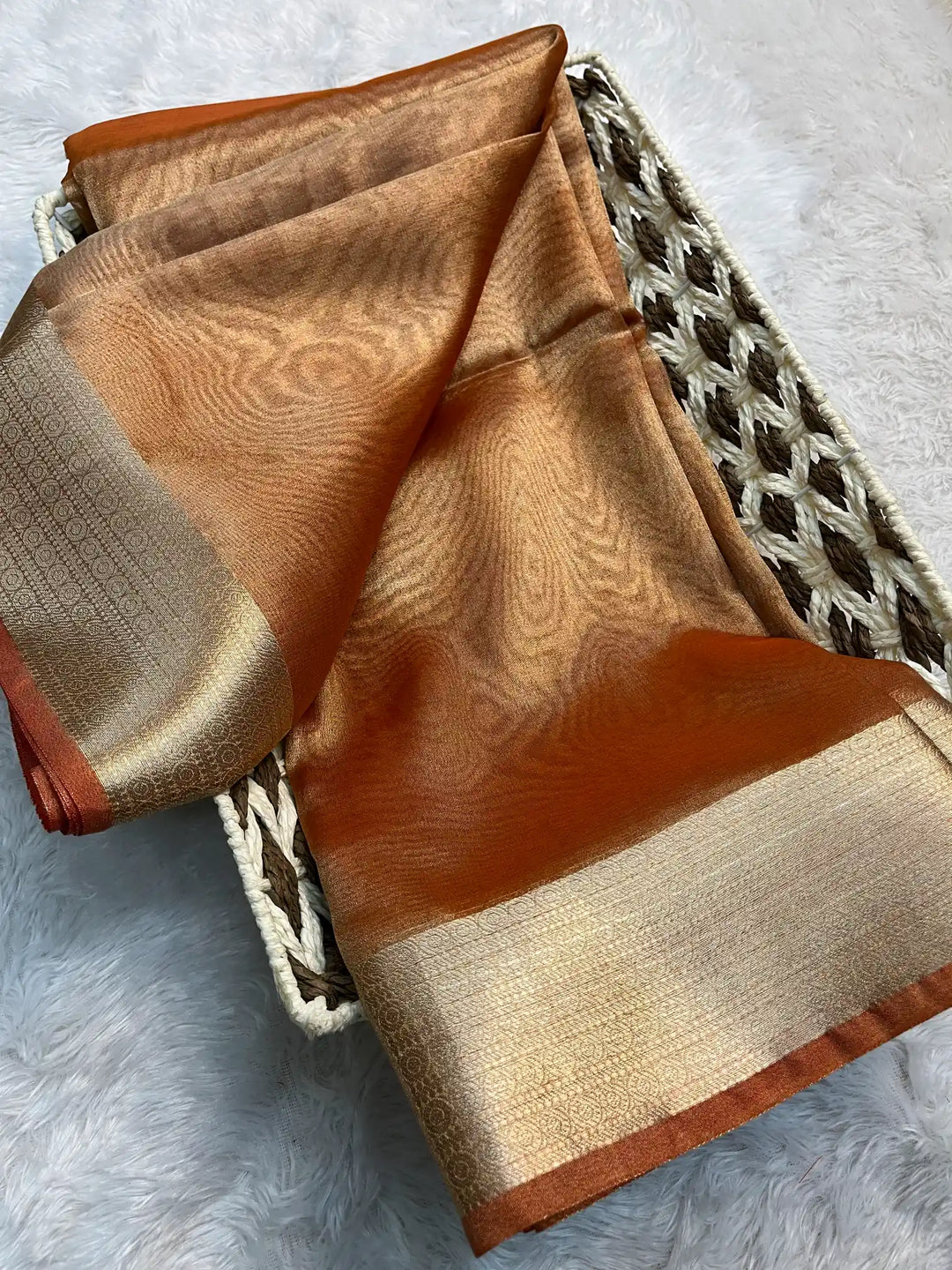 Zari Border Weave Traditional Banarasi Saree