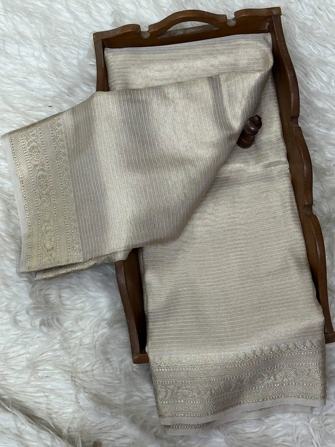 Zari Border Weave Traditional Banarasi Saree
