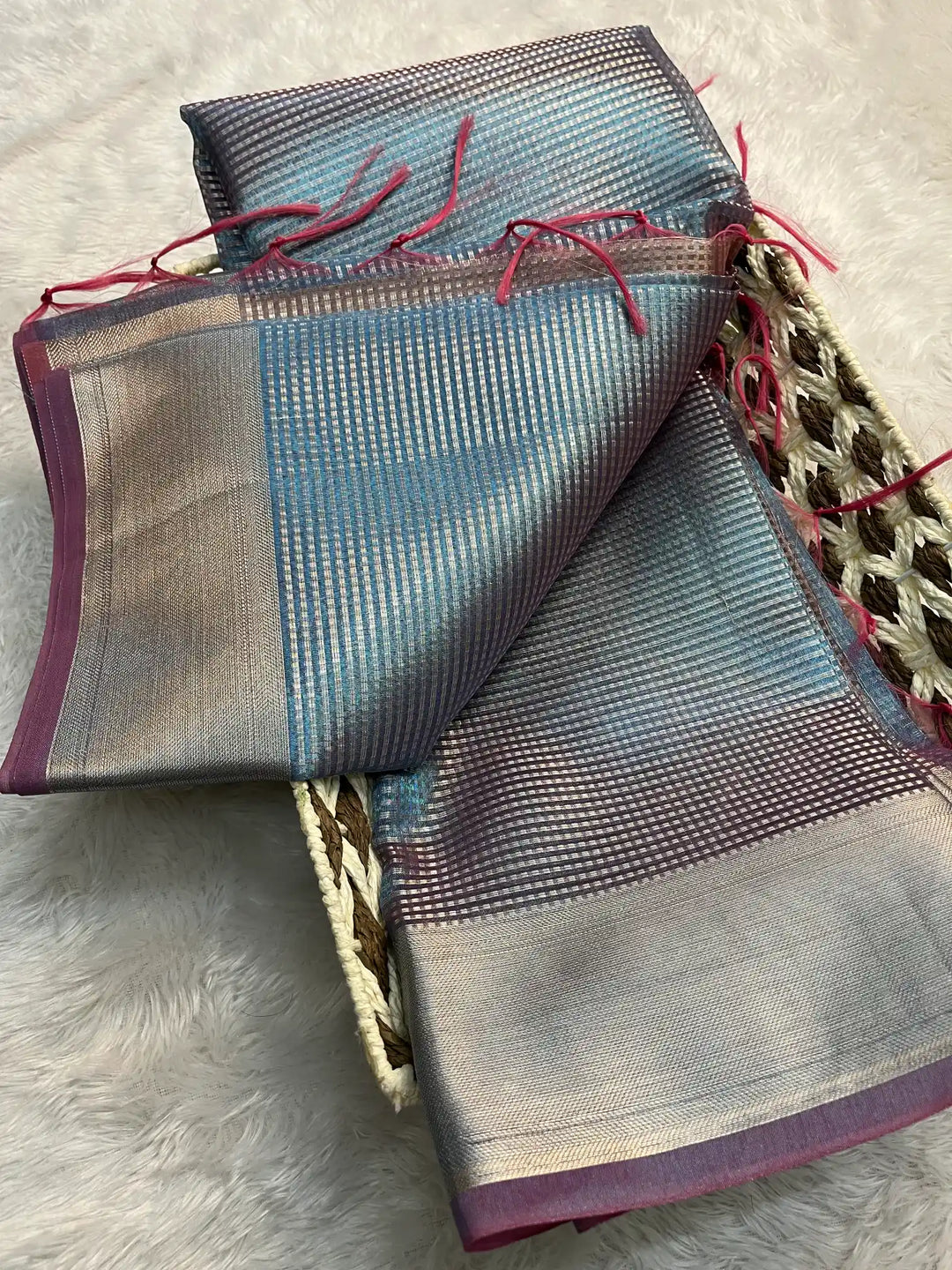 Zari Border Weave Traditional Banarasi Saree