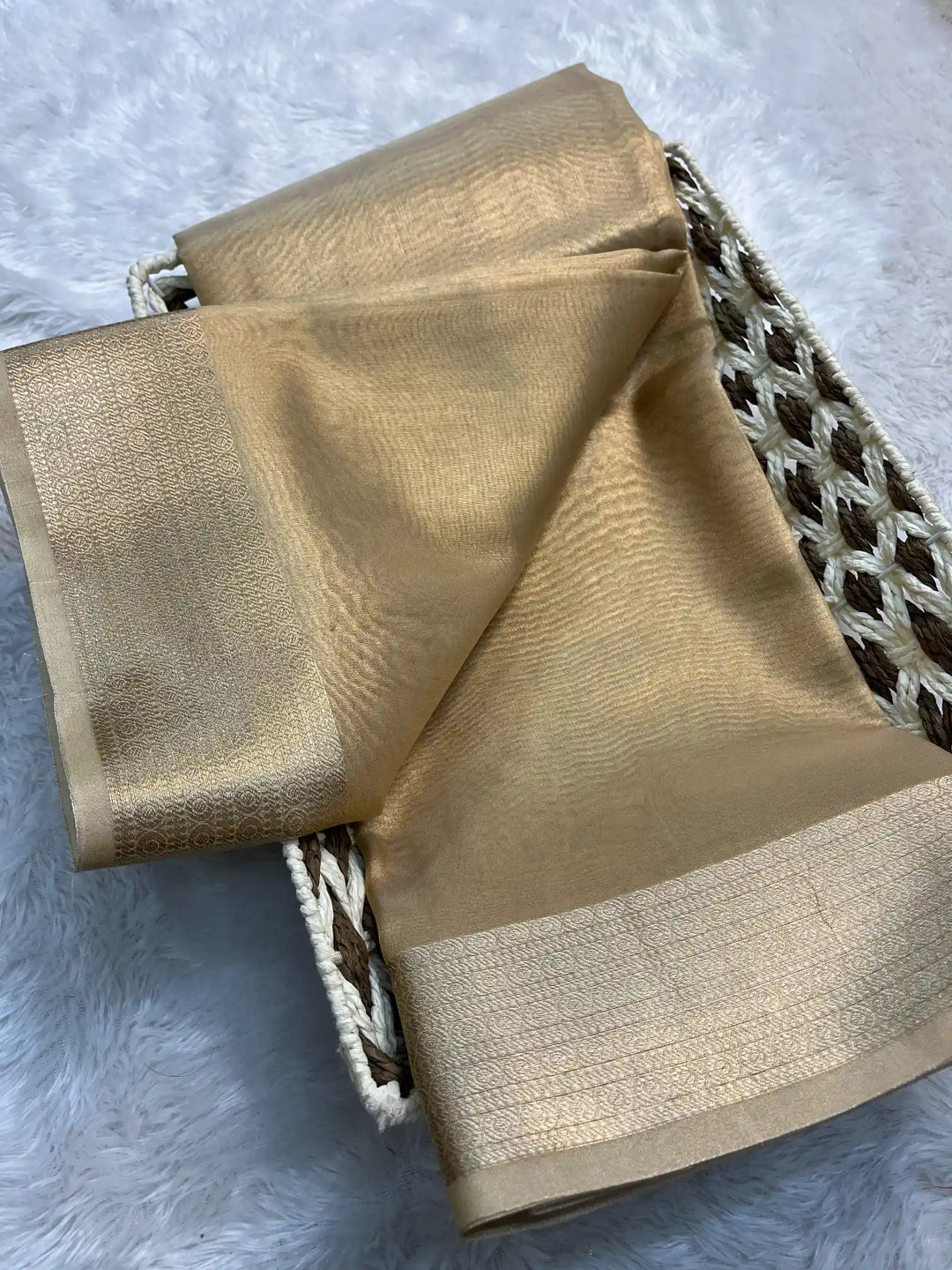 Zari Border Weave Traditional Banarasi Saree