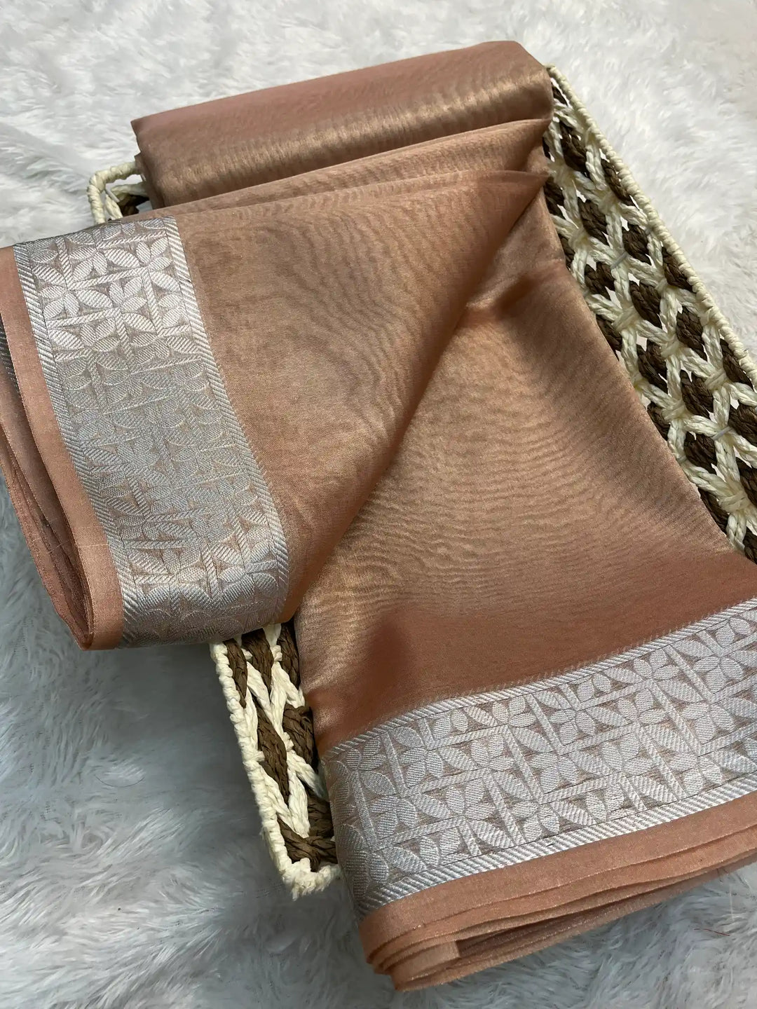Zari Border Weave Traditional Banarasi Saree