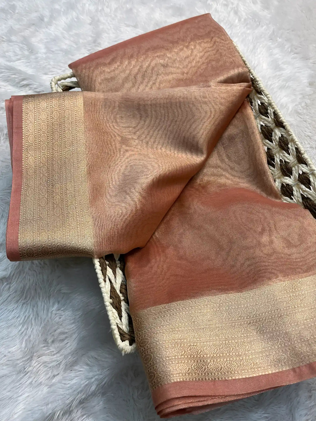 Zari Border Weave Traditional Banarasi Saree