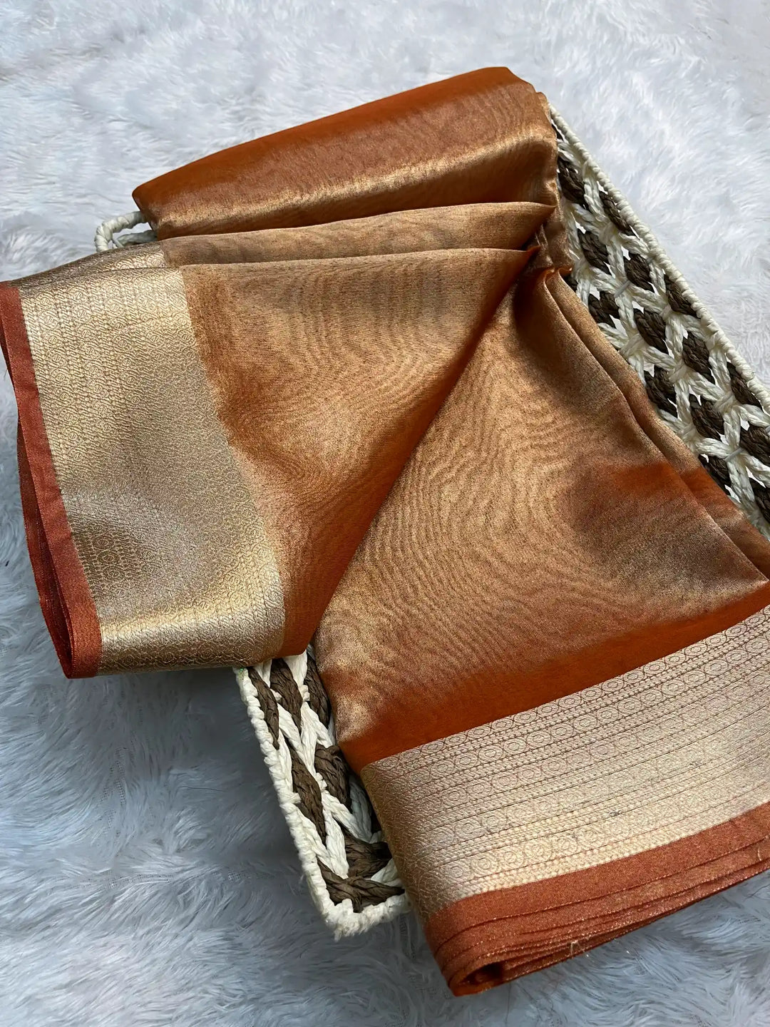 Zari Border Weave Traditional Banarasi Saree