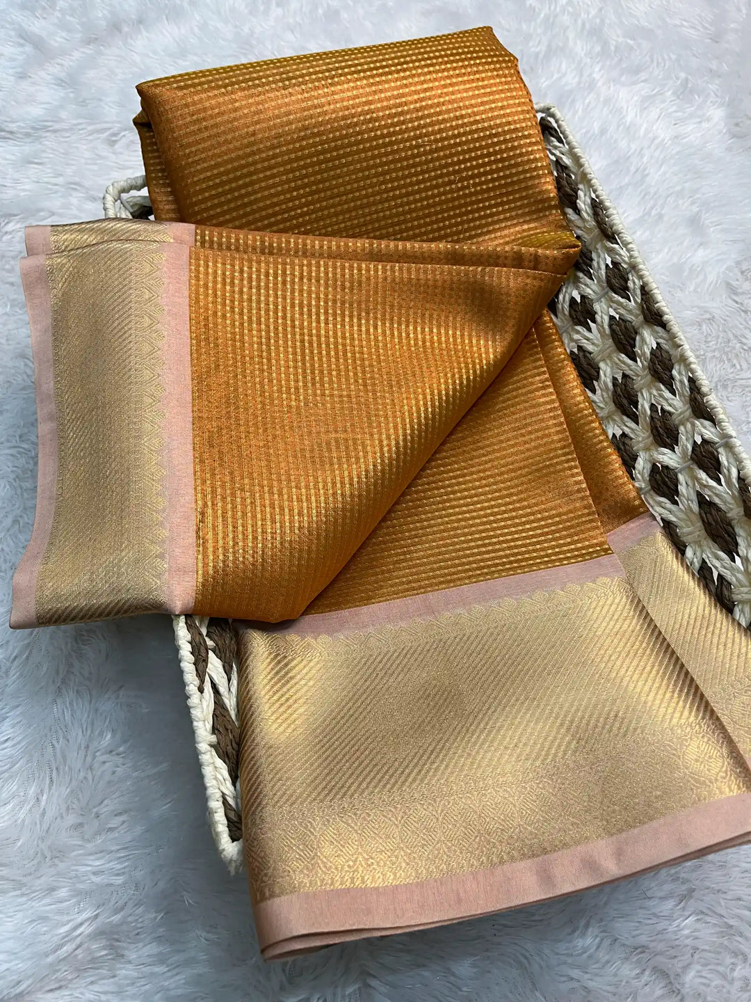 Zari Border Weave Traditional Banarasi Saree