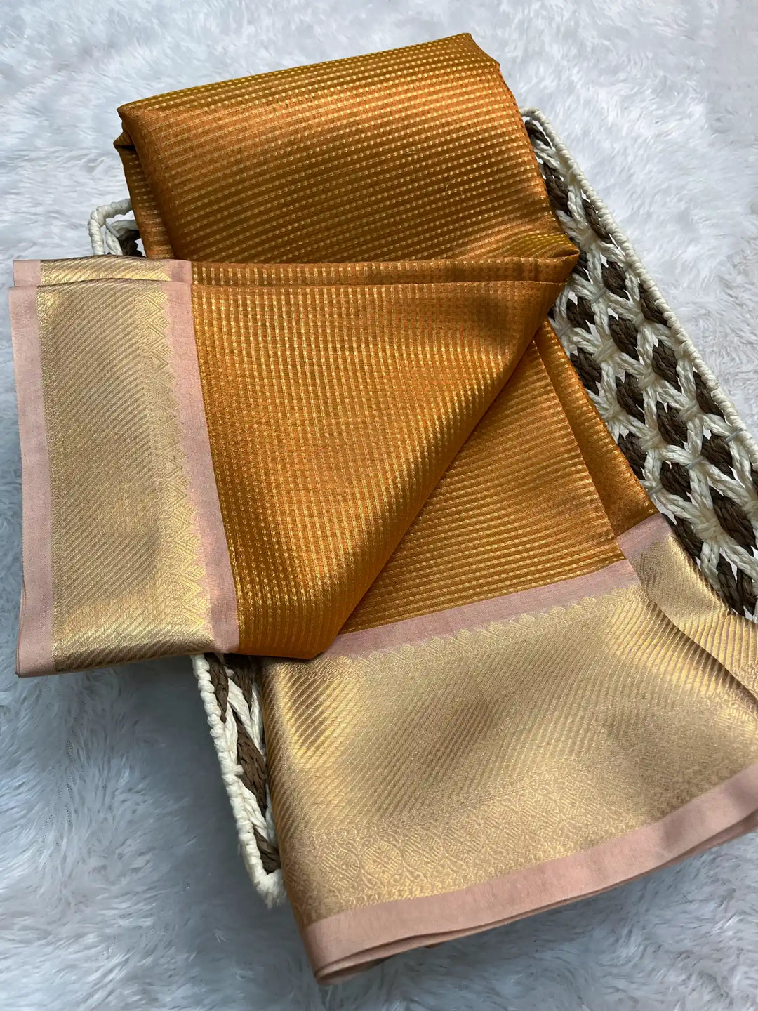 Zari Border Weave Traditional Banarasi Saree
