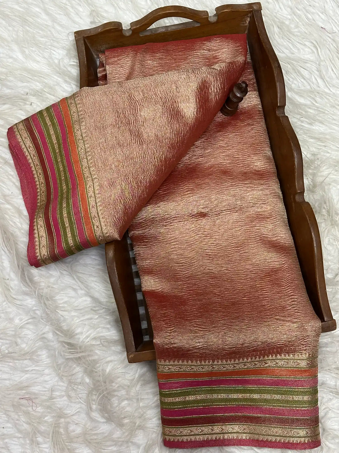 Zari Border Weave Traditional Banarasi Saree