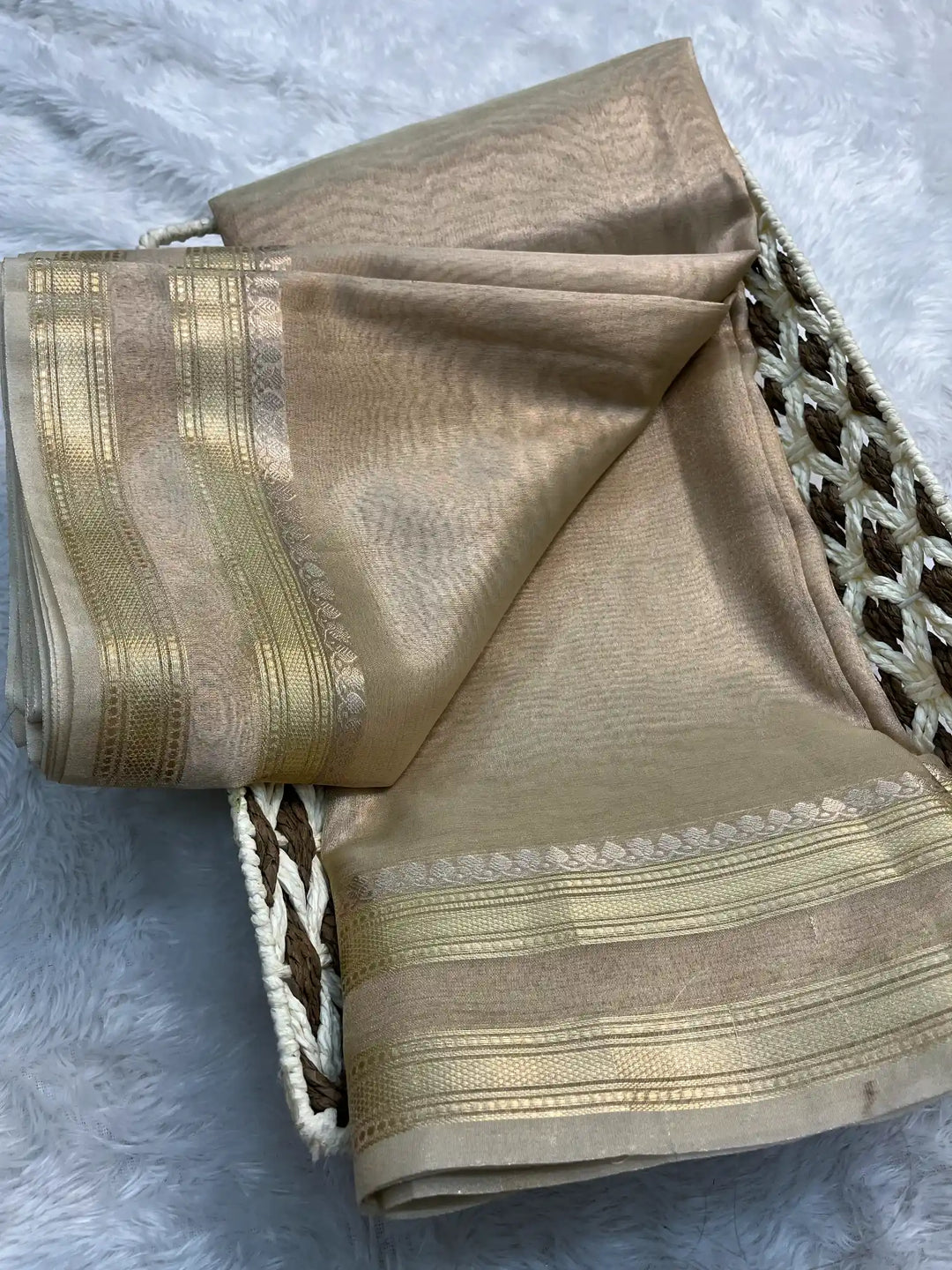 Zari Border Weave Traditional Banarasi Saree
