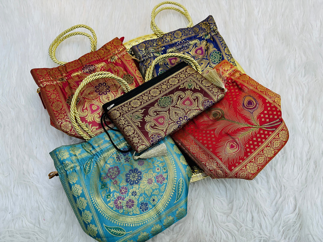 Banarasi wallets and potlibags