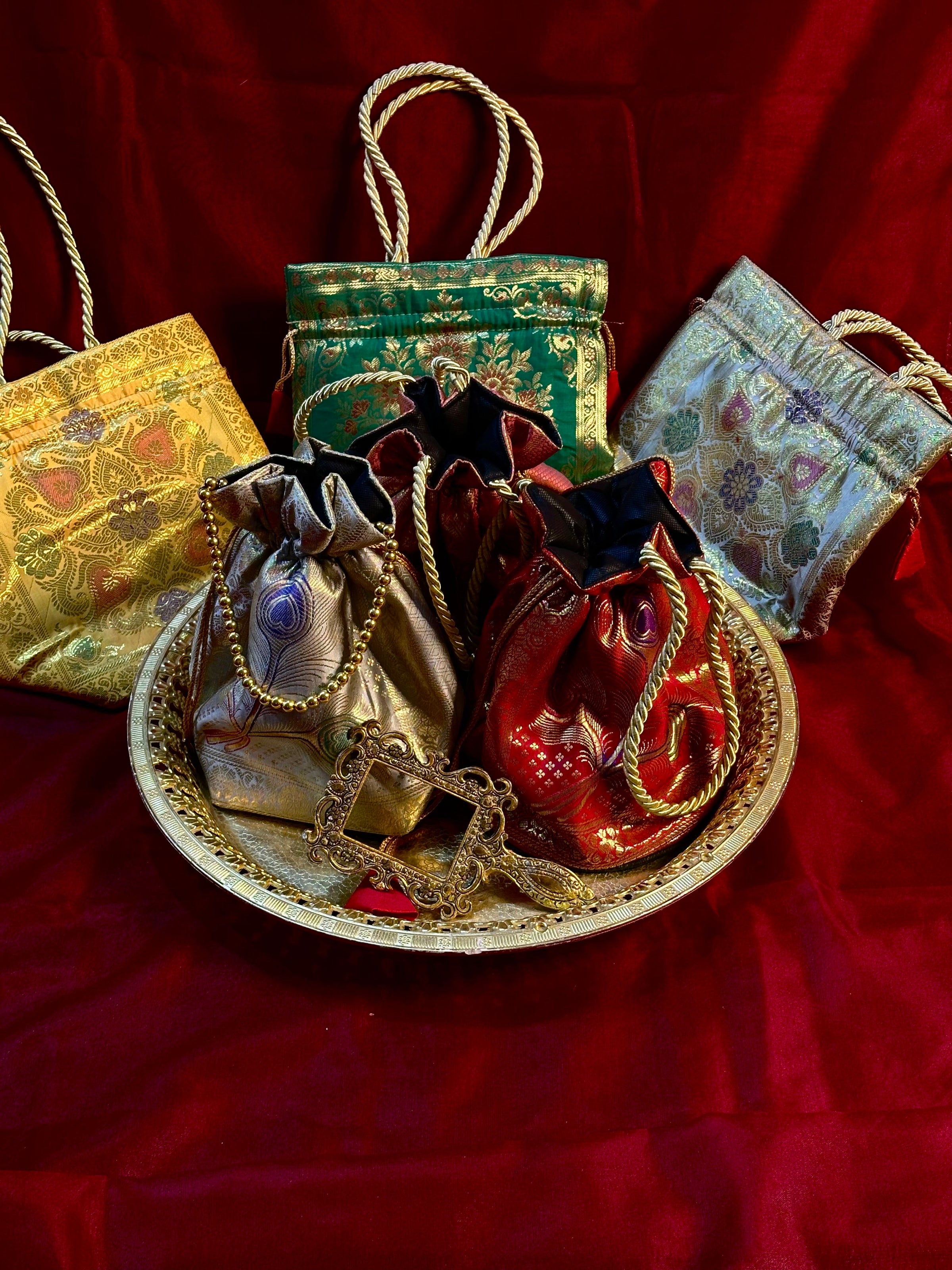 Banarasi wallets and potlibags