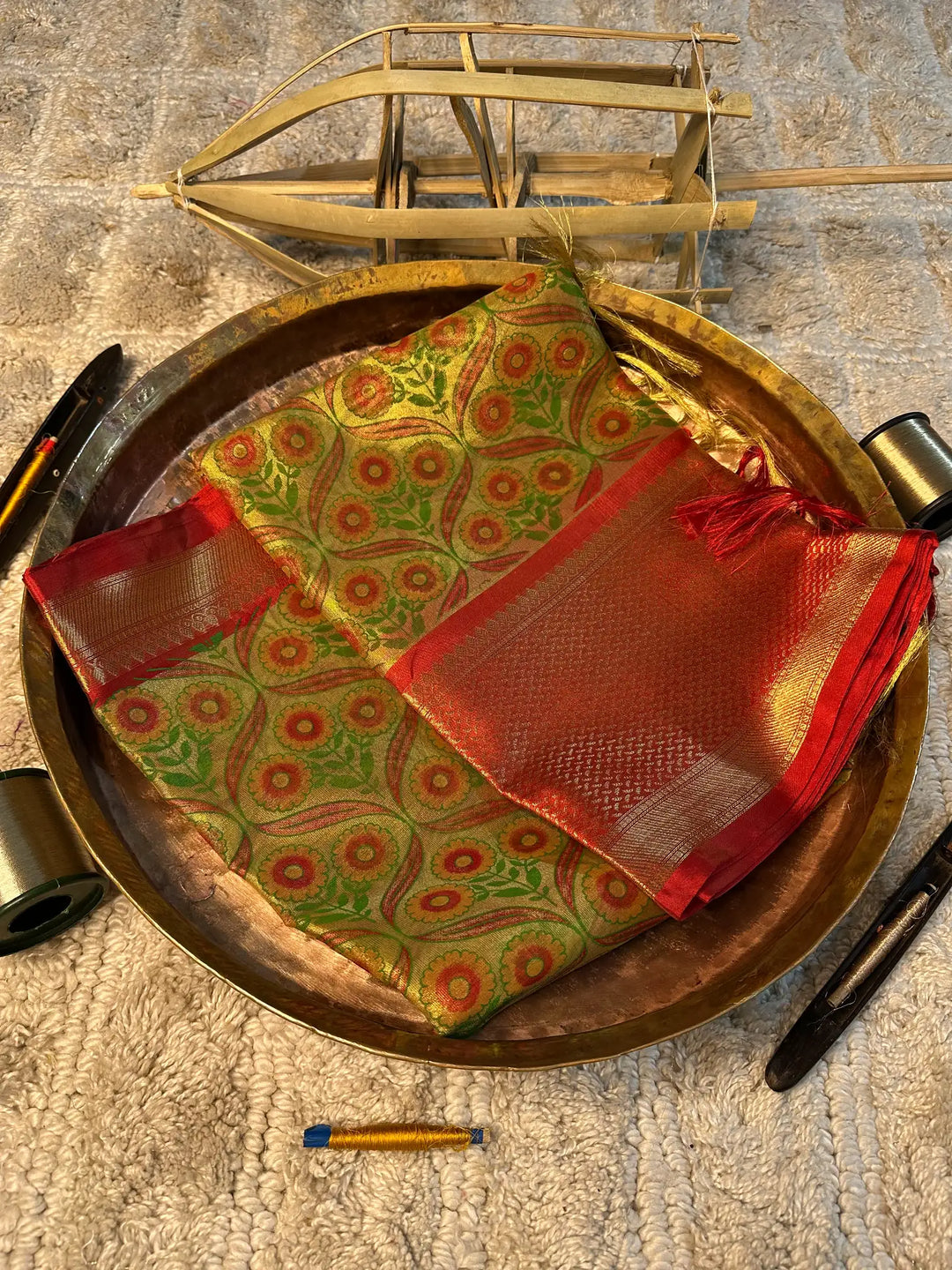 Eccentric zari weave Softsilk Banarasi saree