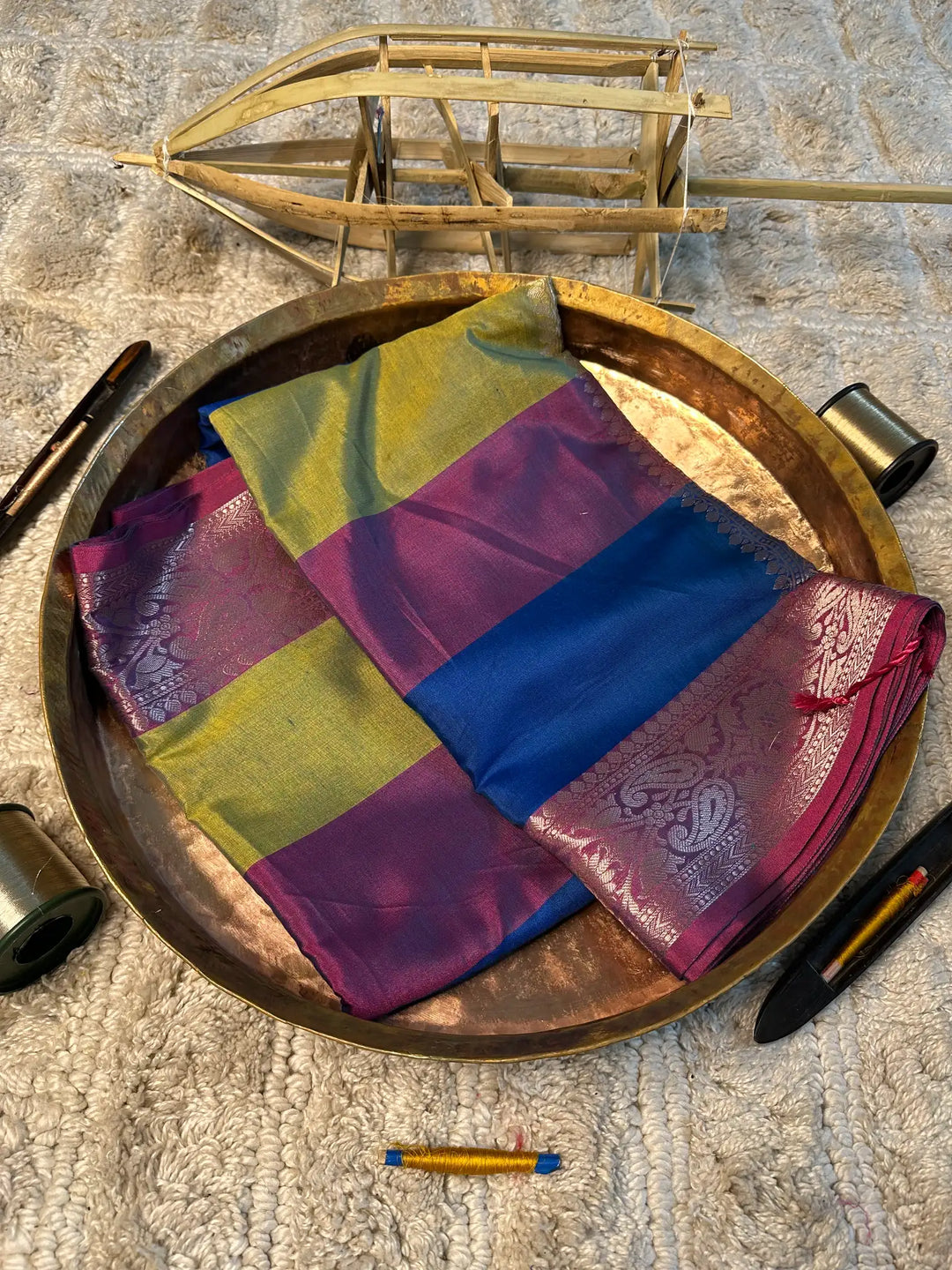 Eccentric zari weave Softsilk Banarasi saree