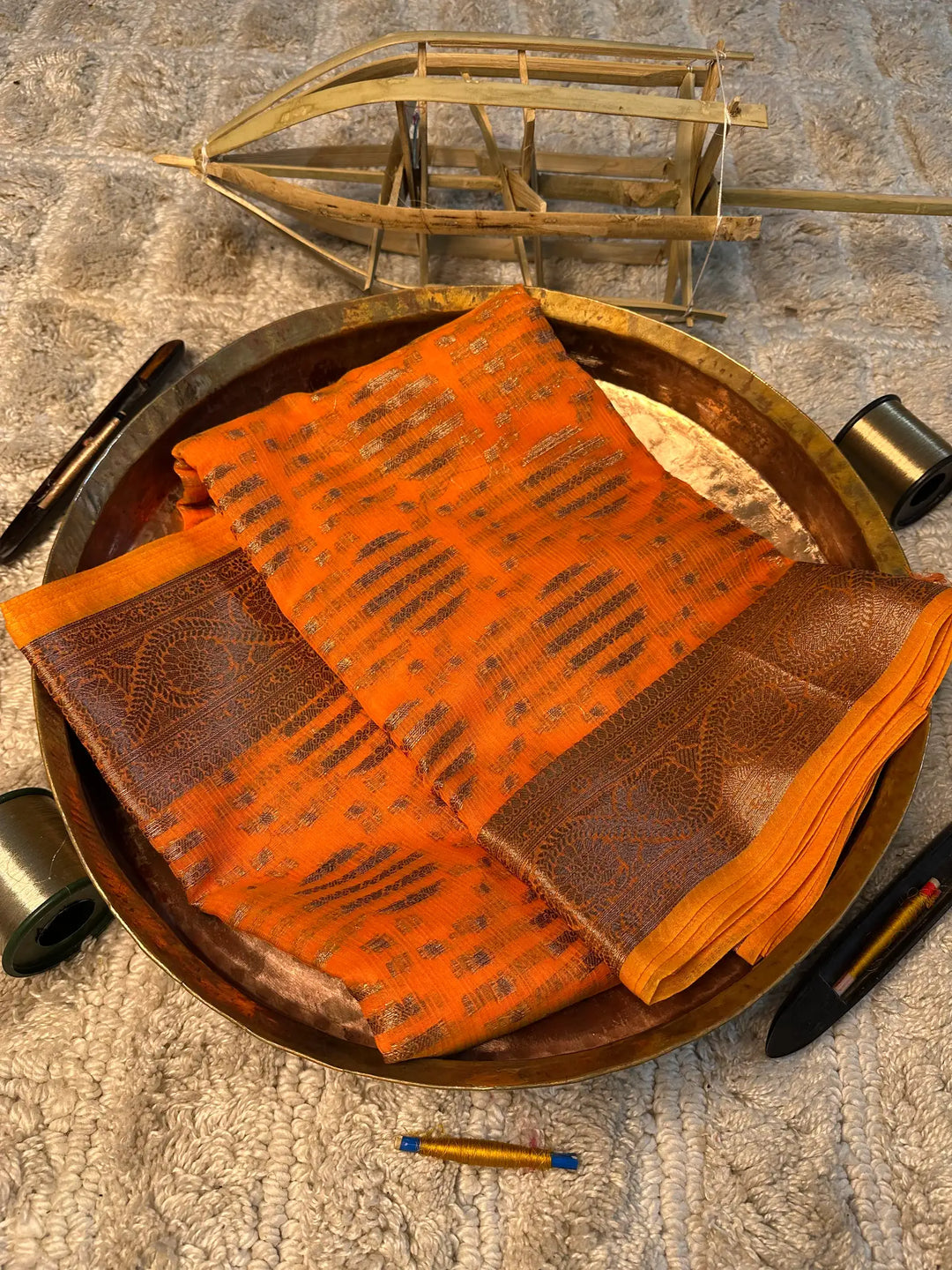Eccentric zari weave Softsilk Banarasi saree