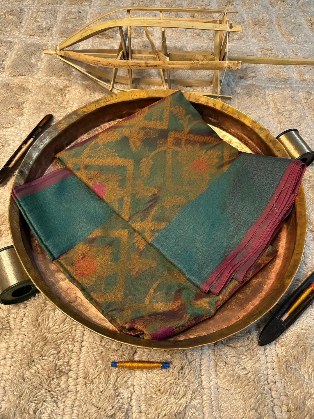 Eccentric zari weave Softsilk Banarasi saree