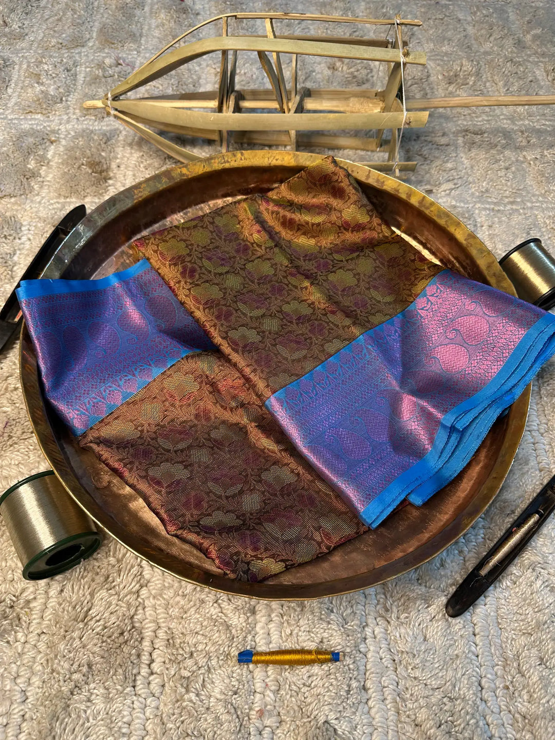 Eccentric zari weave Softsilk Banarasi saree