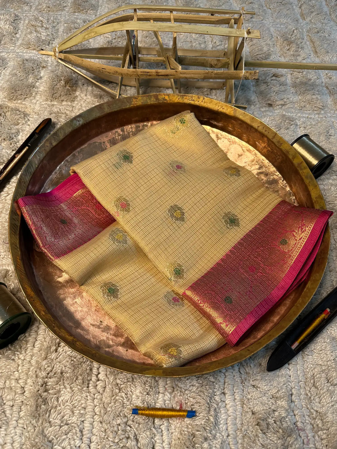 Eccentric zari weave Softsilk Banarasi saree