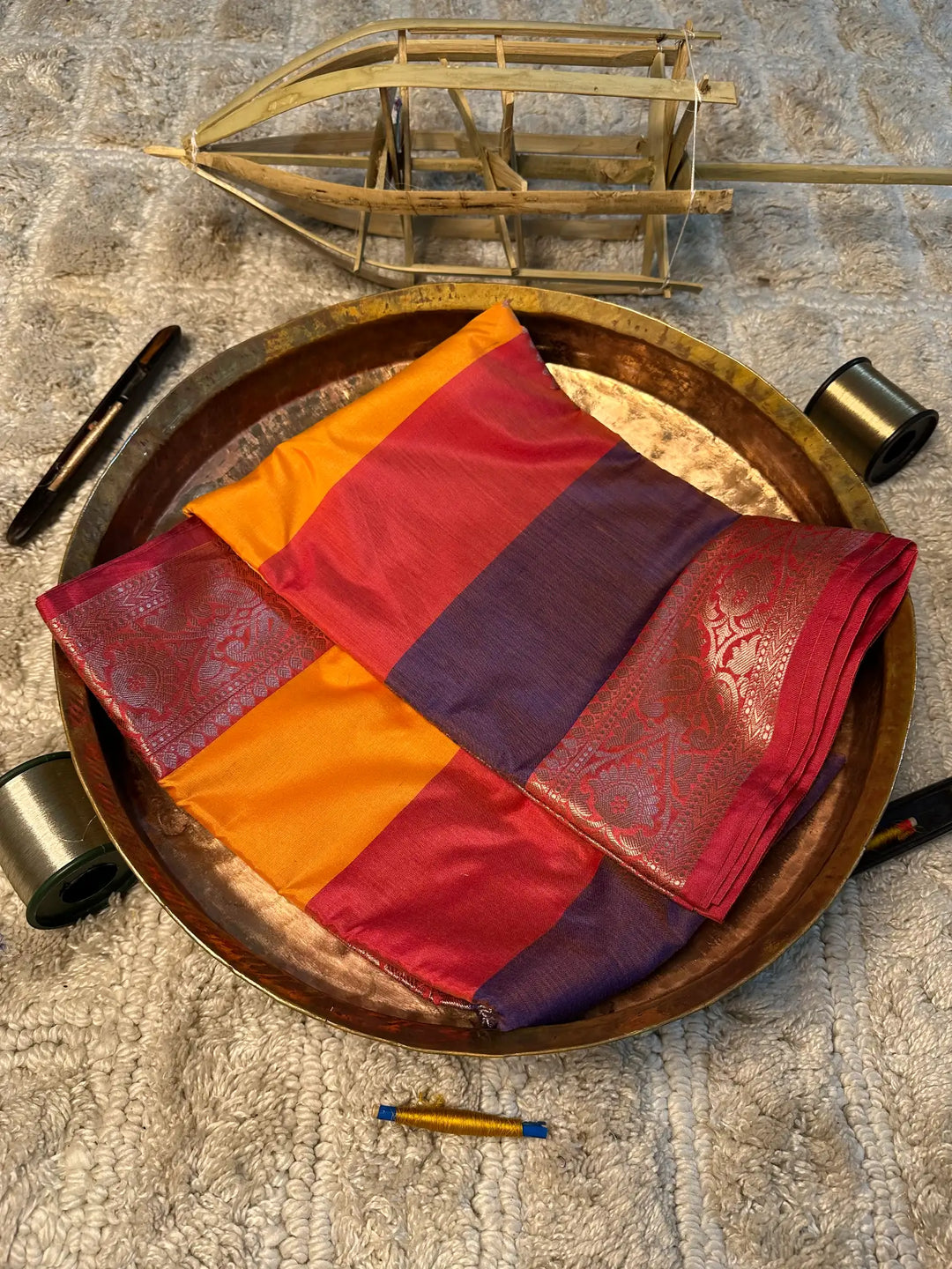 Eccentric zari weave Softsilk Banarasi saree