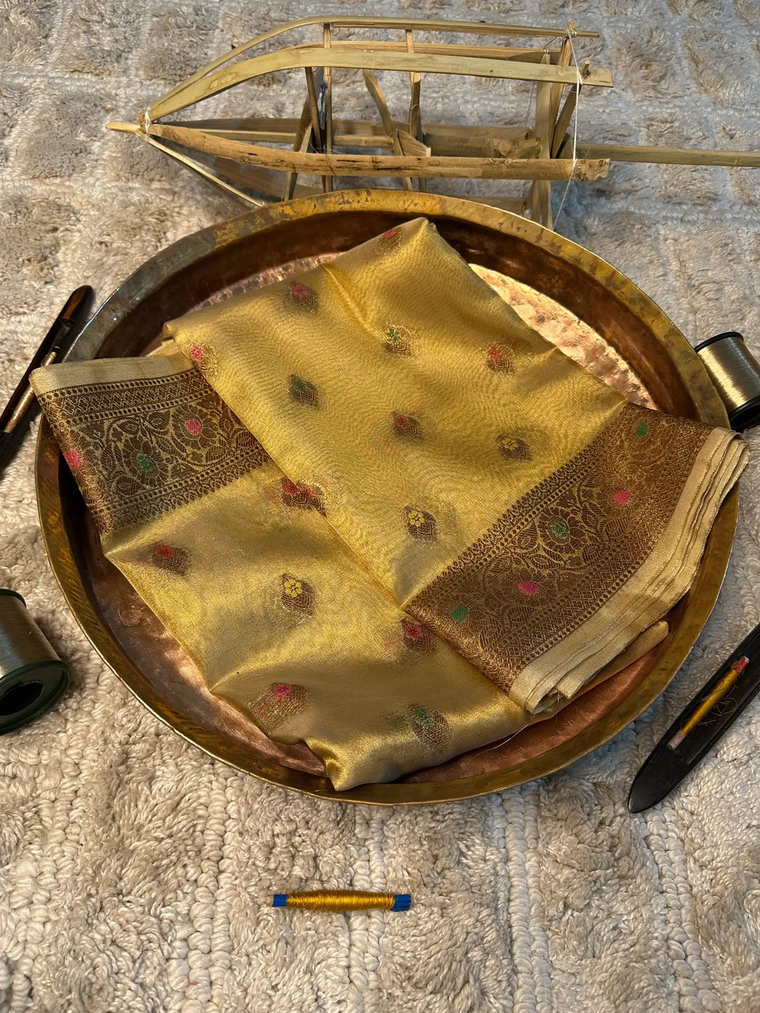 Eccentric zari weave Softsilk Banarasi saree