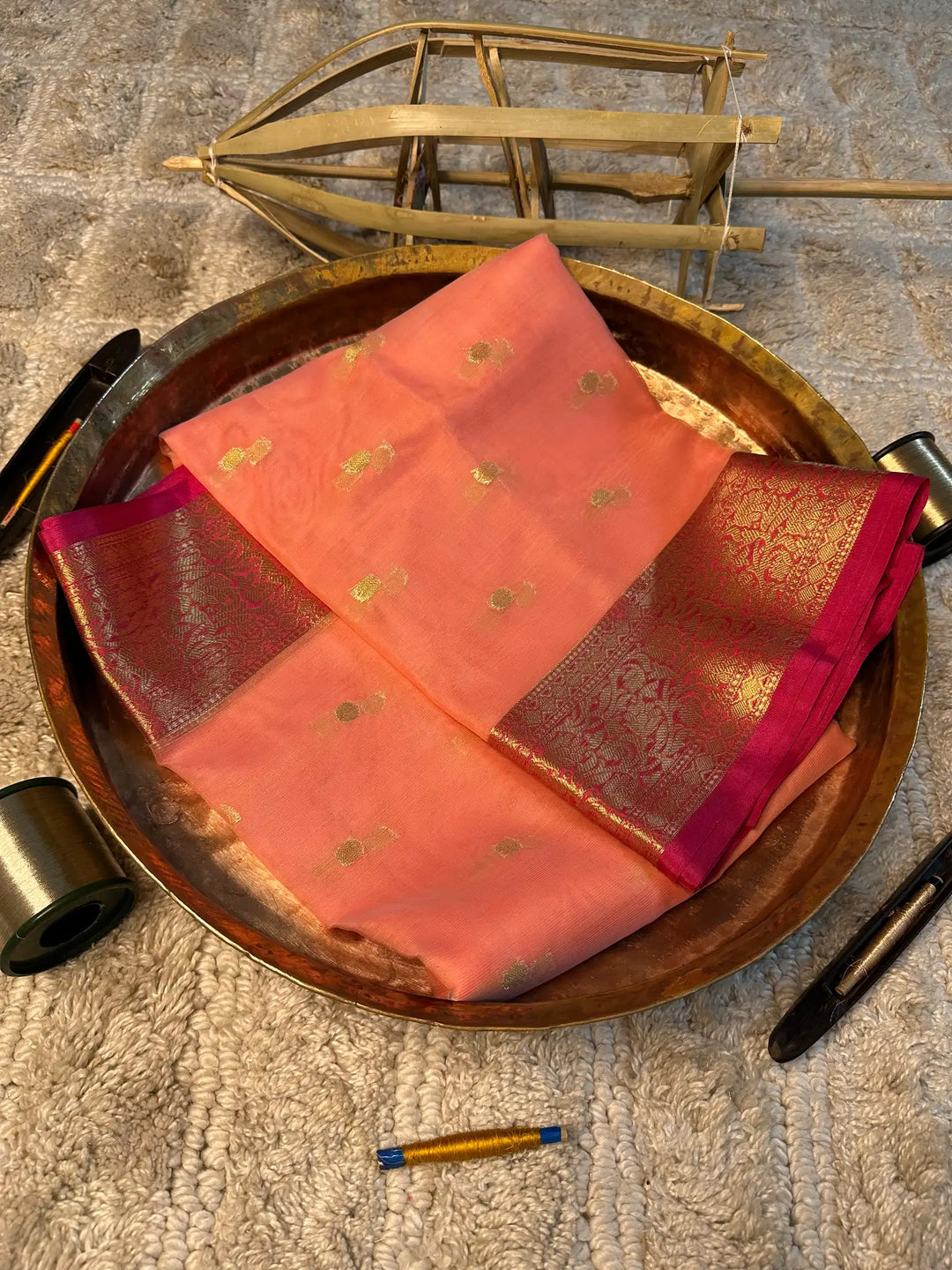Eccentric zari weave Softsilk Banarasi saree