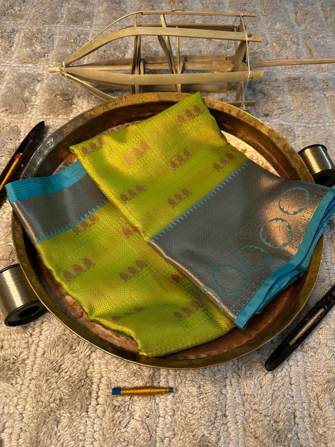 Eccentric zari weave Softsilk Banarasi saree