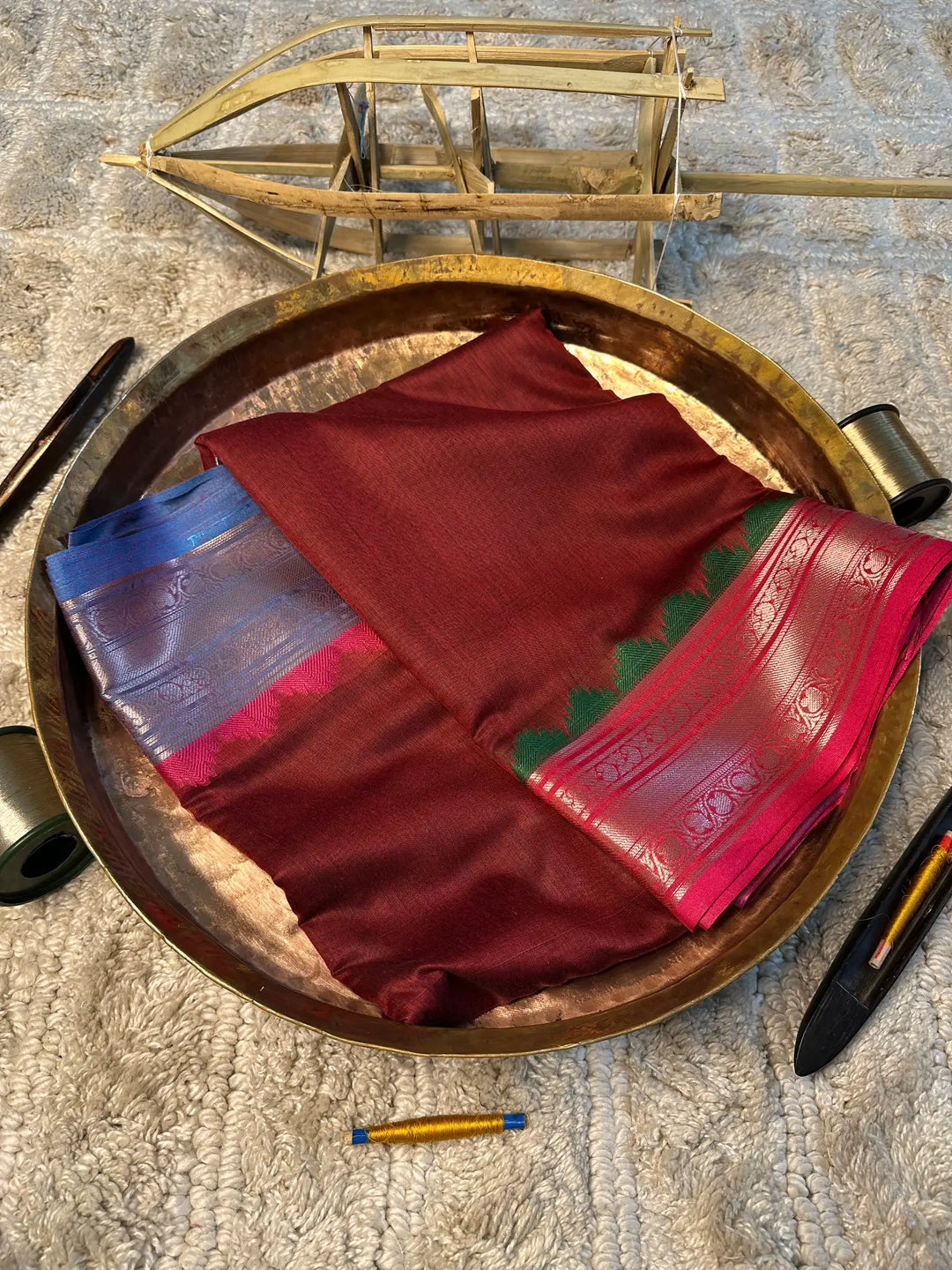 Eccentric zari weave Softsilk Banarasi saree