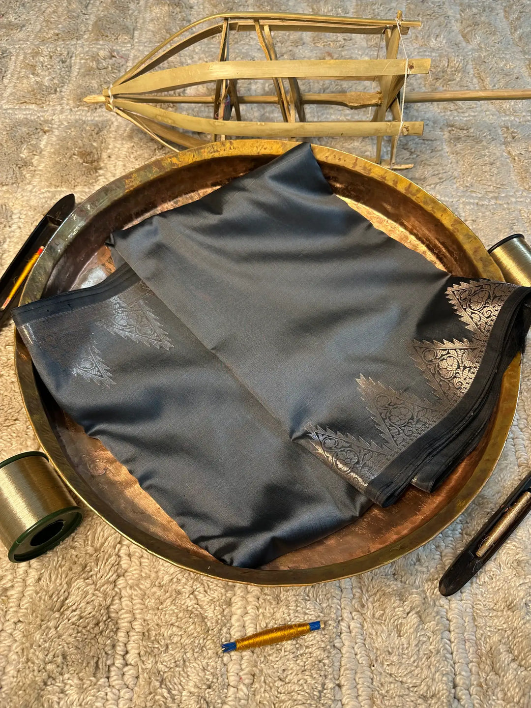 Eccentric zari weave Softsilk Banarasi saree