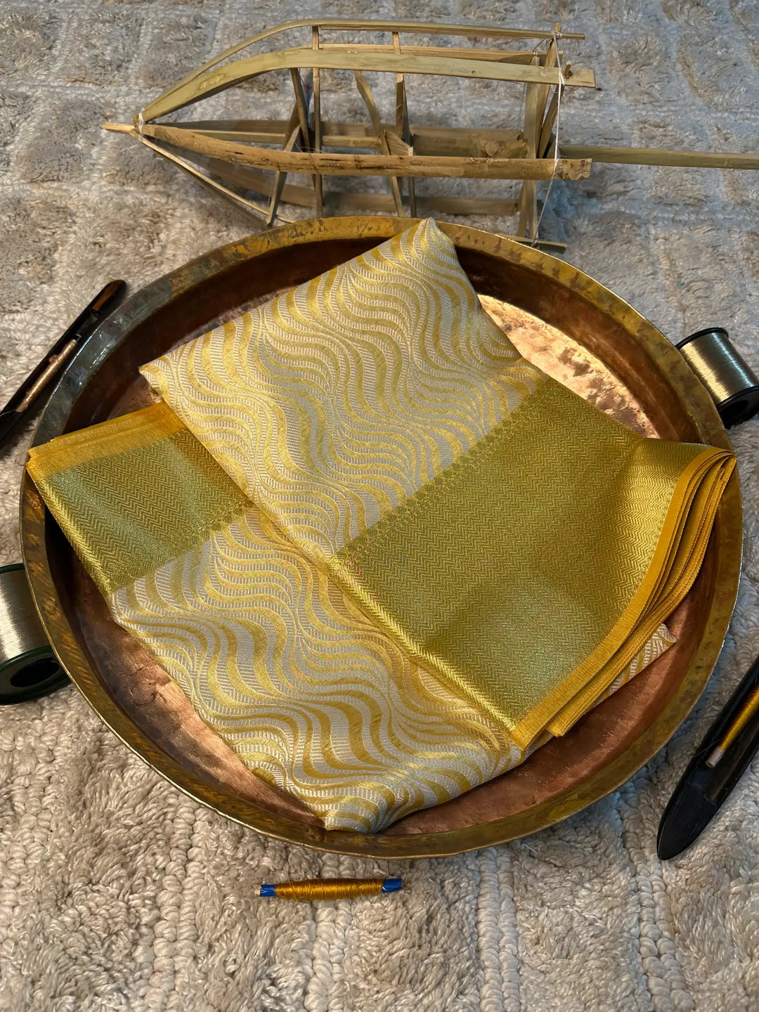 Eccentric zari weave Softsilk Banarasi saree