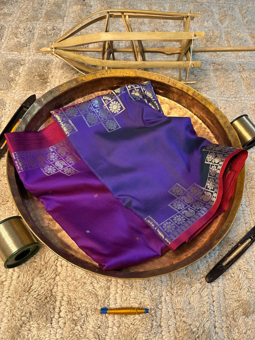 Eccentric zari weave Softsilk Banarasi saree