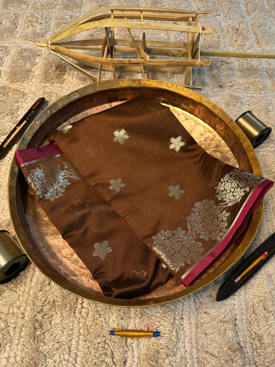 Eccentric zari weave Softsilk Banarasi saree