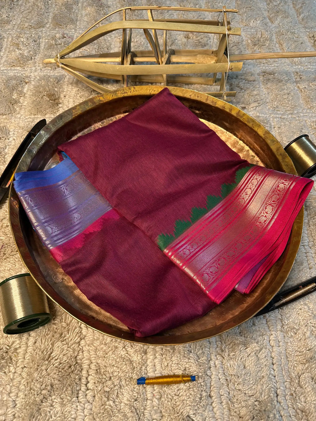Eccentric zari weave Softsilk Banarasi saree