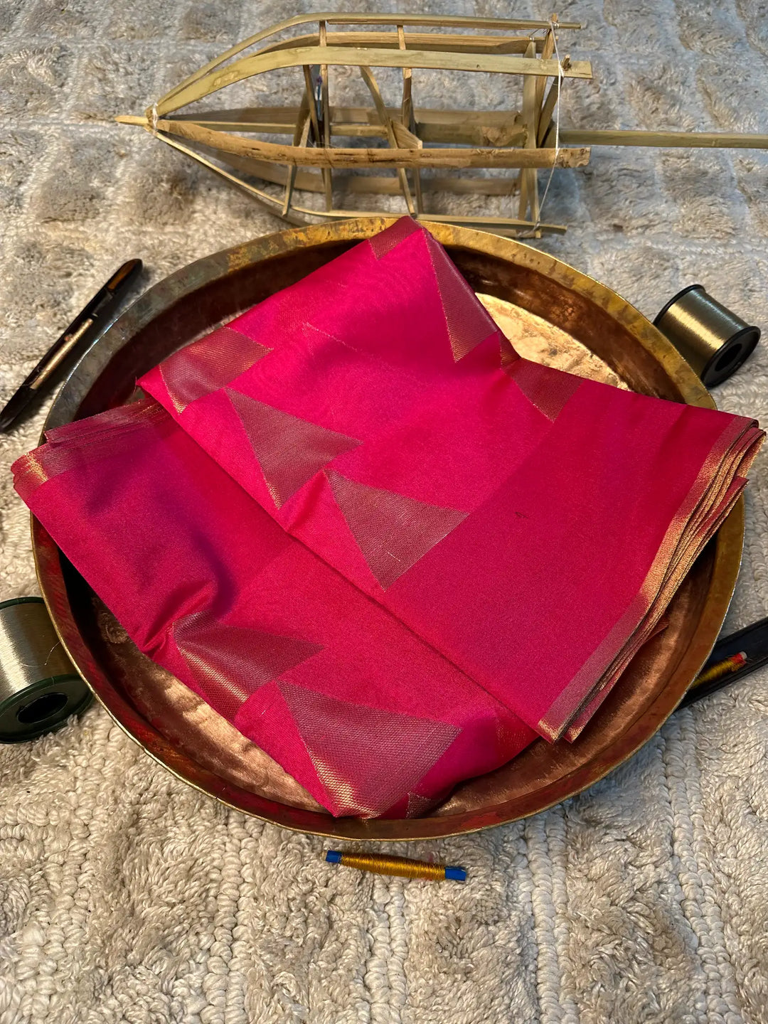 Eccentric zari weave Softsilk Banarasi saree