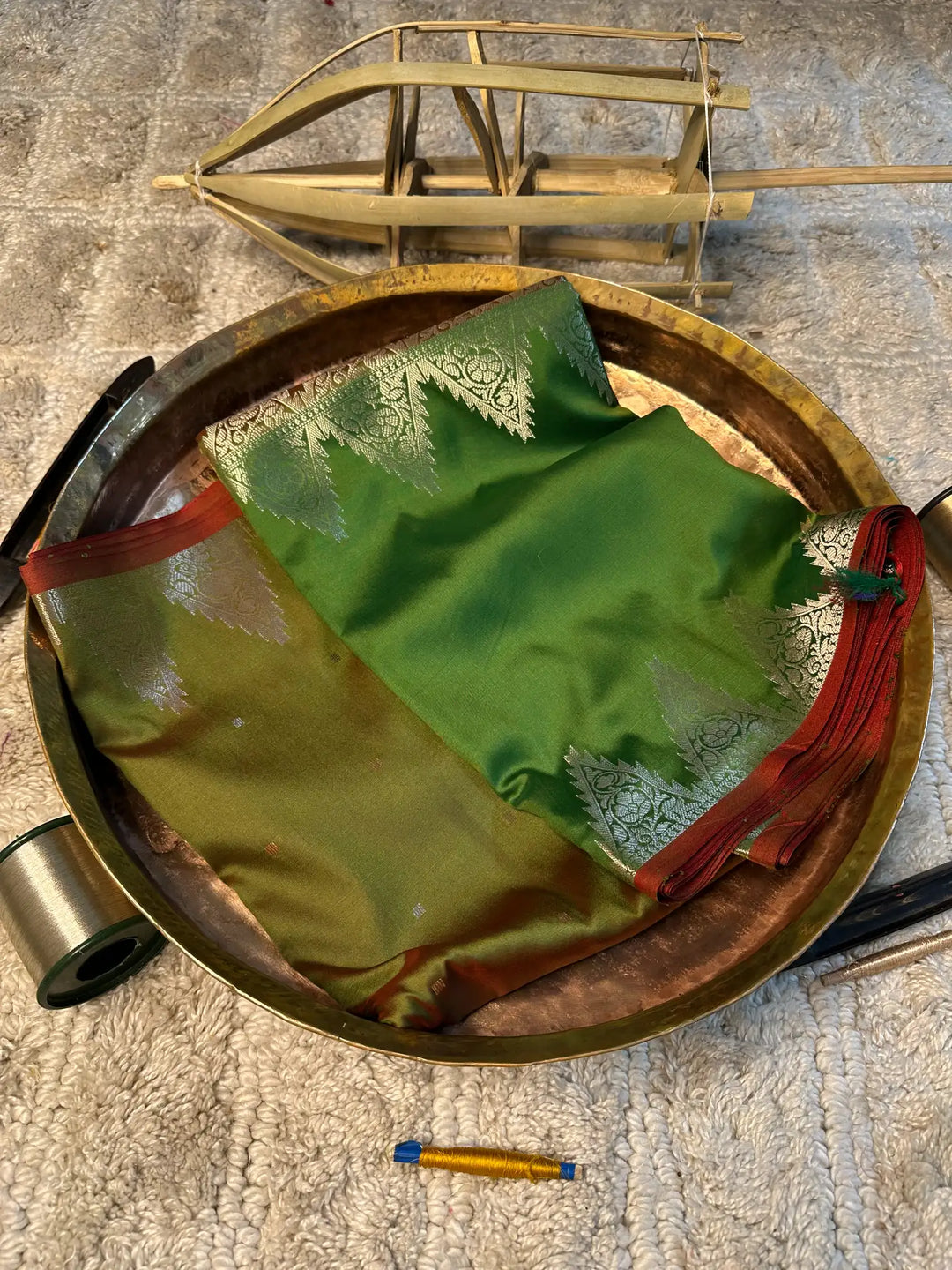 Eccentric zari weave Softsilk Banarasi saree