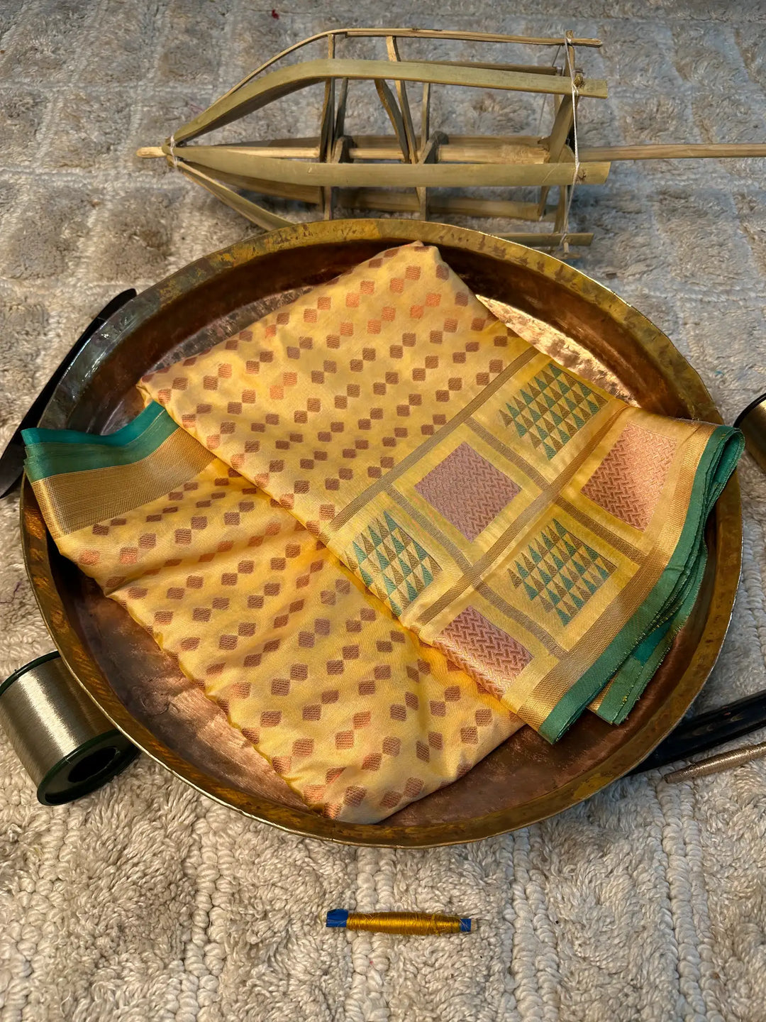 Eccentric zari weave Softsilk Banarasi saree