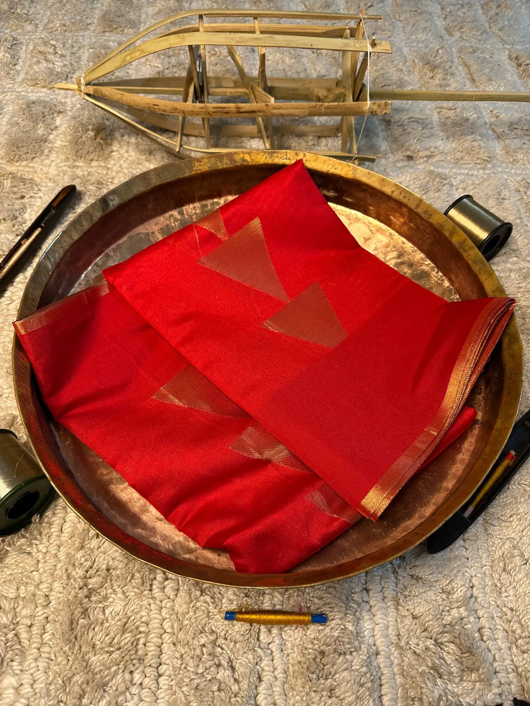 Eccentric zari weave Softsilk Banarasi saree