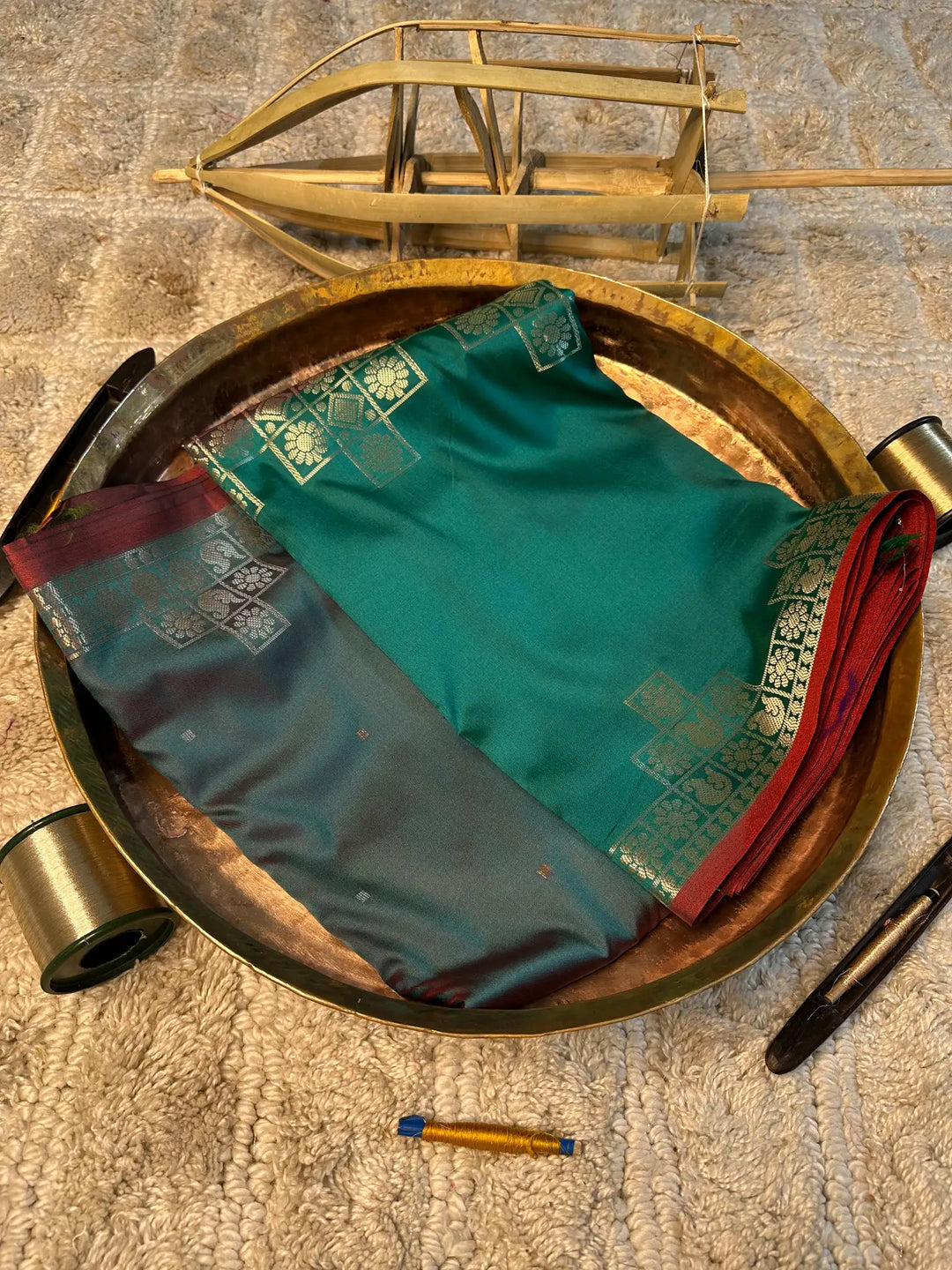 Eccentric zari weave Softsilk Banarasi saree