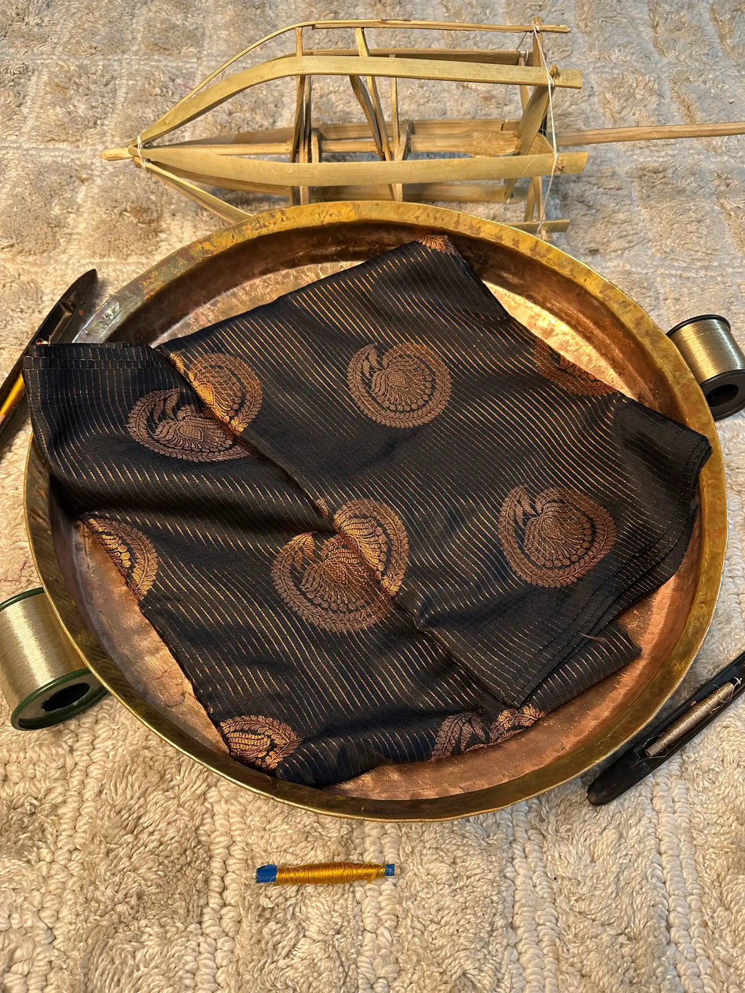 Eccentric zari weave Softsilk Banarasi saree