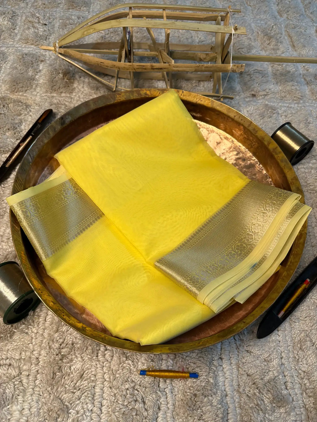 Eccentric zari weave Softsilk Banarasi saree
