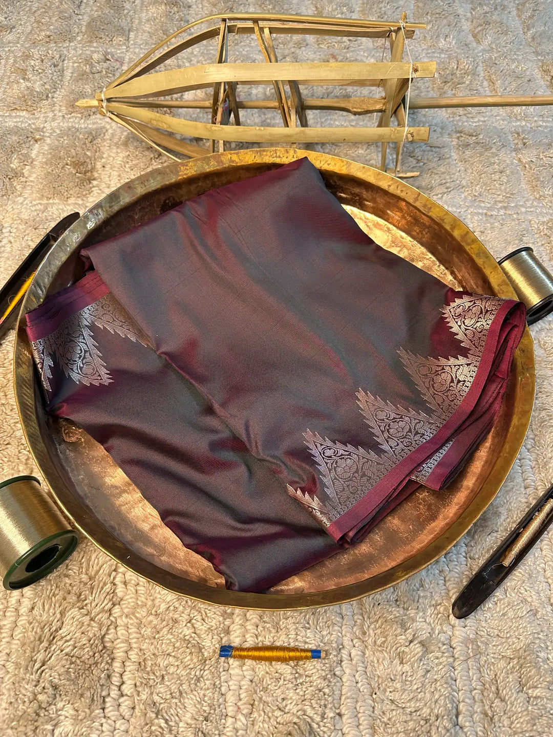 Eccentric zari weave Softsilk Banarasi saree