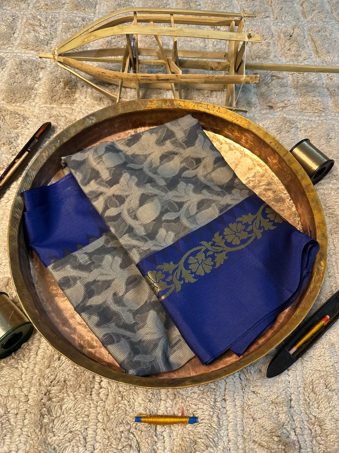Eccentric zari weave Softsilk Banarasi saree