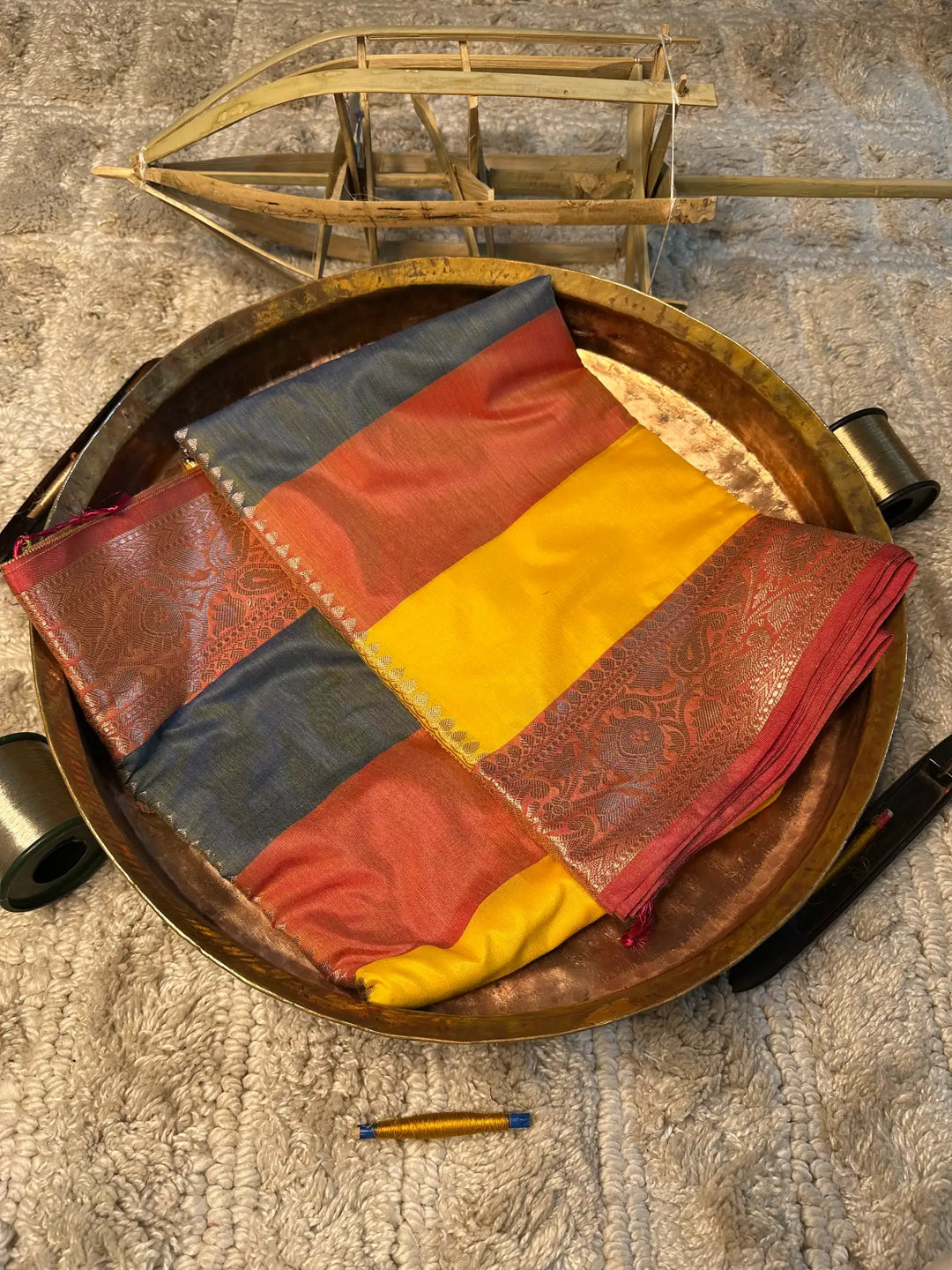 Eccentric zari weave Softsilk Banarasi saree